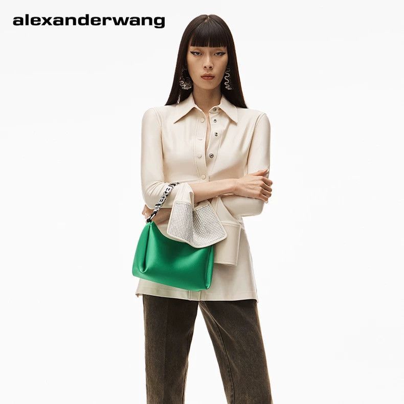Alexander Wang Alexander Wang Crystal Cuff Long Sleeve Shirt- Size XS / US 0-2 / IT 36-38 - 9 Thumbnail