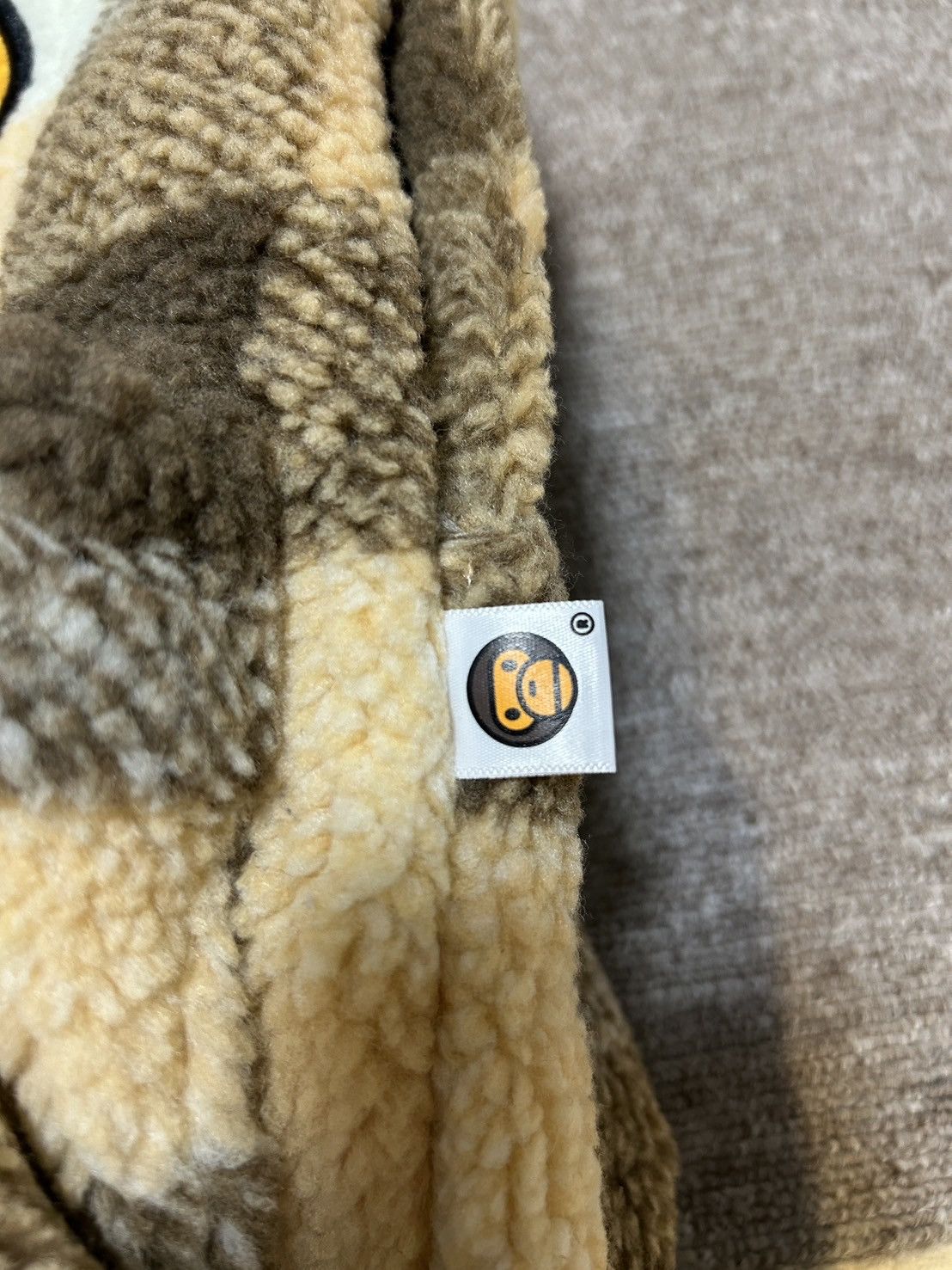 Bape Bape Brown Plaid Baby Milo Medium backpack fur Size ONE SIZE - 10 Thumbnail