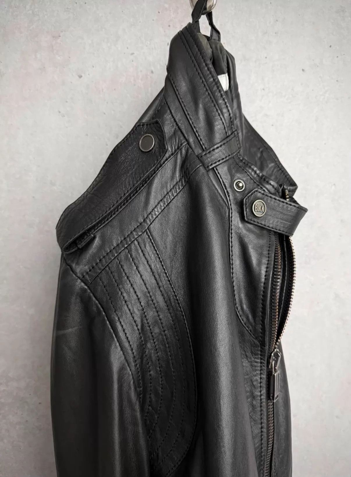 Dirk Bikkembergs dirk bikkembergs Lambskin Moto Zipper Jacket Size US M / EU 48-50 / 2 - 4 Thumbnail