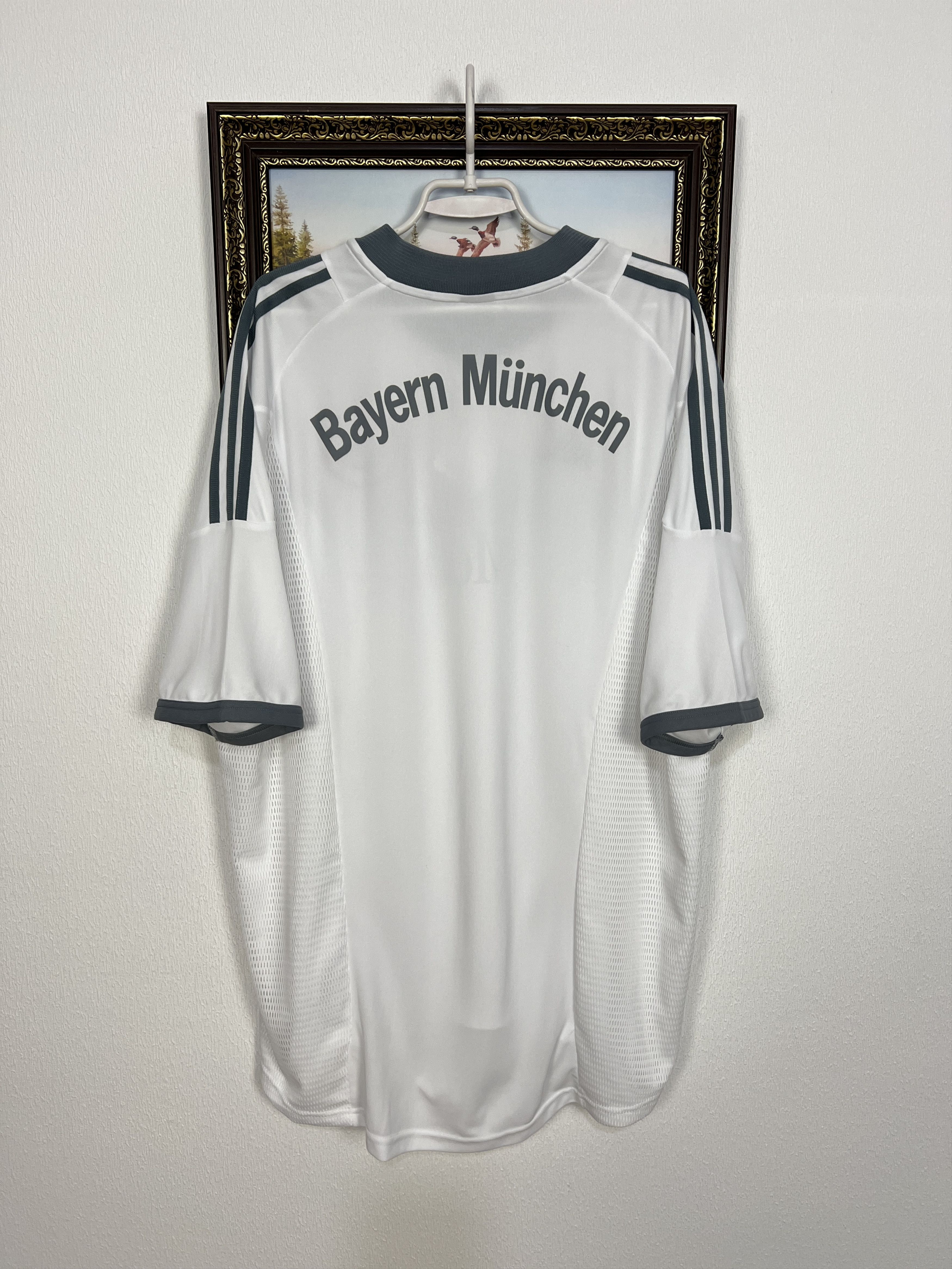 Adidas Bayern Munich Away football shirt 2002 Soccer Jersey Trikot Size US XXL / EU 58 / 5 - 9 Thumbnail