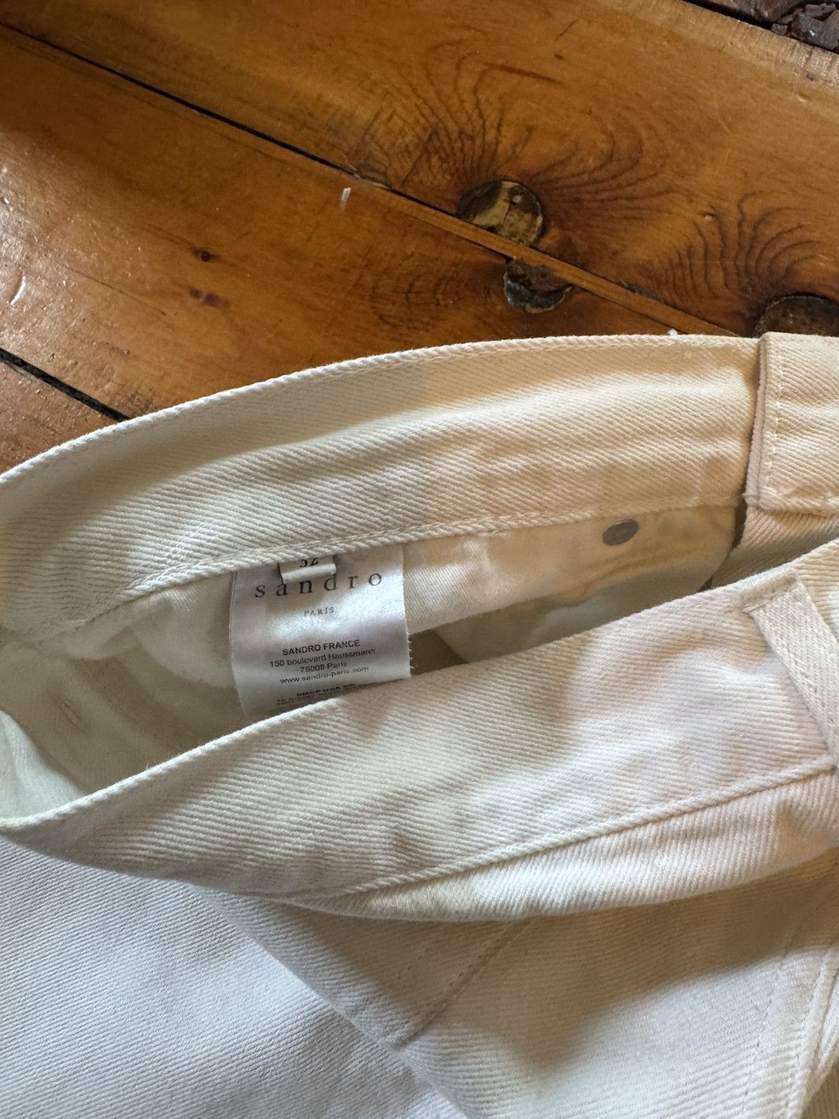 Sandro White Sandro Slim Fit Jeans Size US 32 / EU 48 - 5 Thumbnail