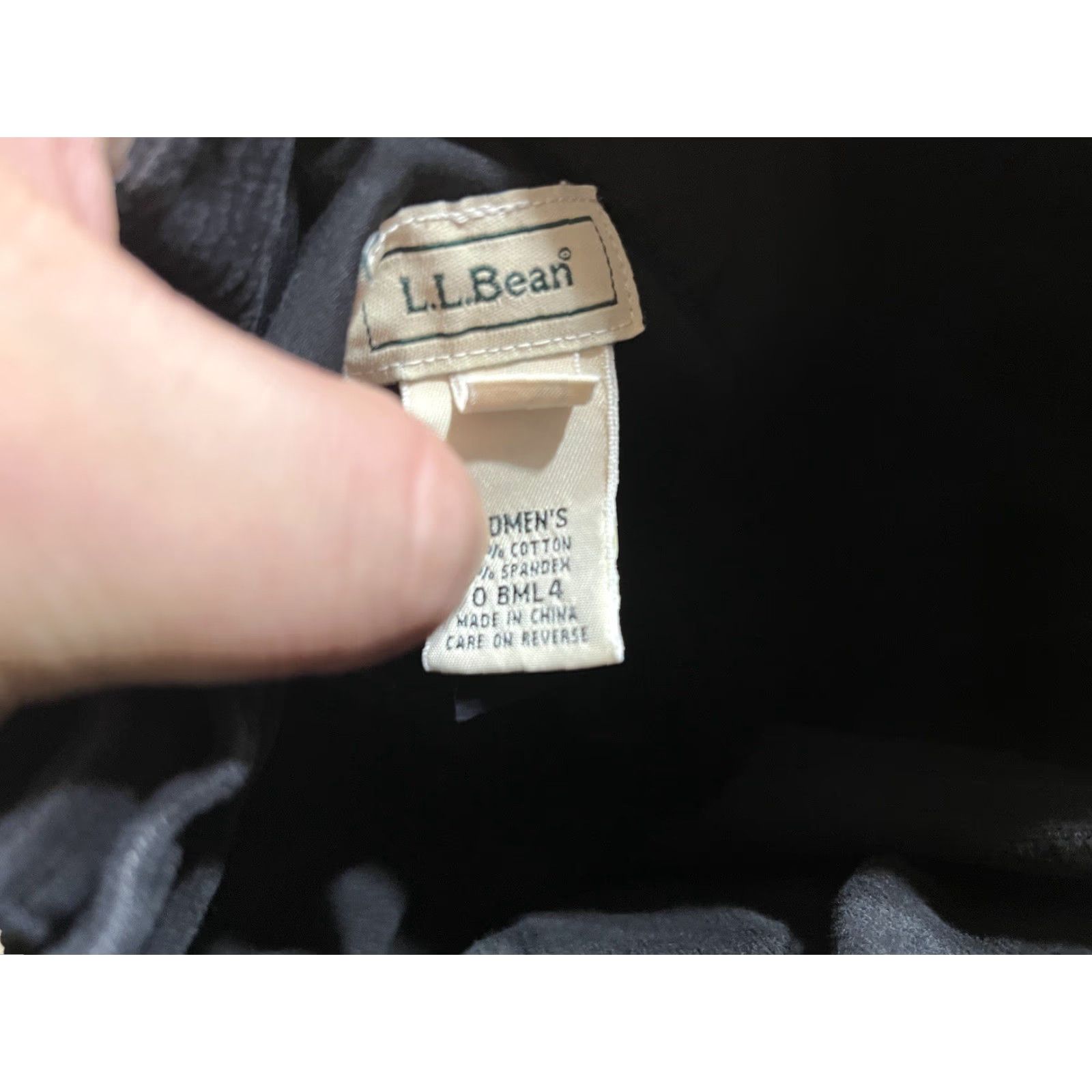 Vintage L.L. Bean Womens Pants Corduroy 10P Petite Black Tapered High Rise Classic Fit Adults Womens Size 32" / US 10 / IT 46 - 6 Thumbnail