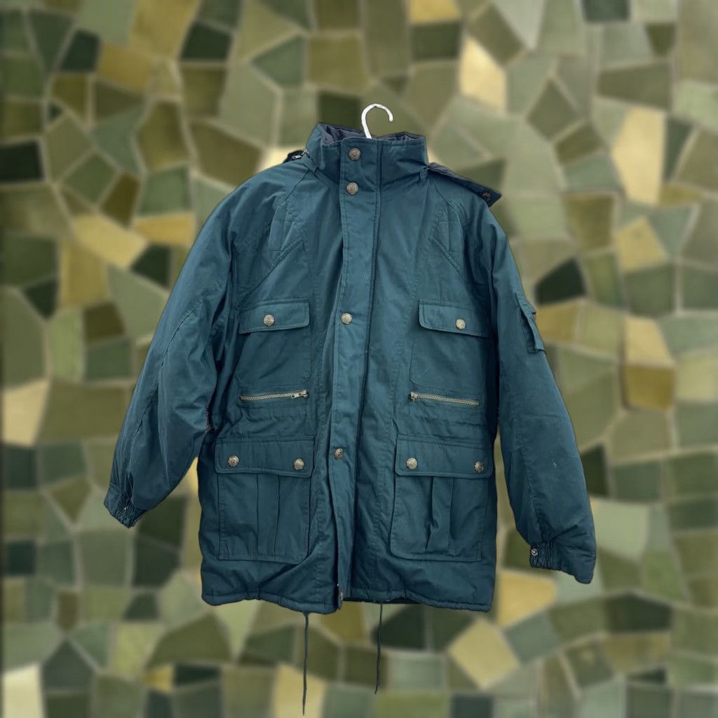 Doublet VINTAGE Brittania Mens Jacket Size Large Green Double Closure Insulated Mid-Length Jacket Size US L / EU 52-54 / 3 - 1 Thumbnail
