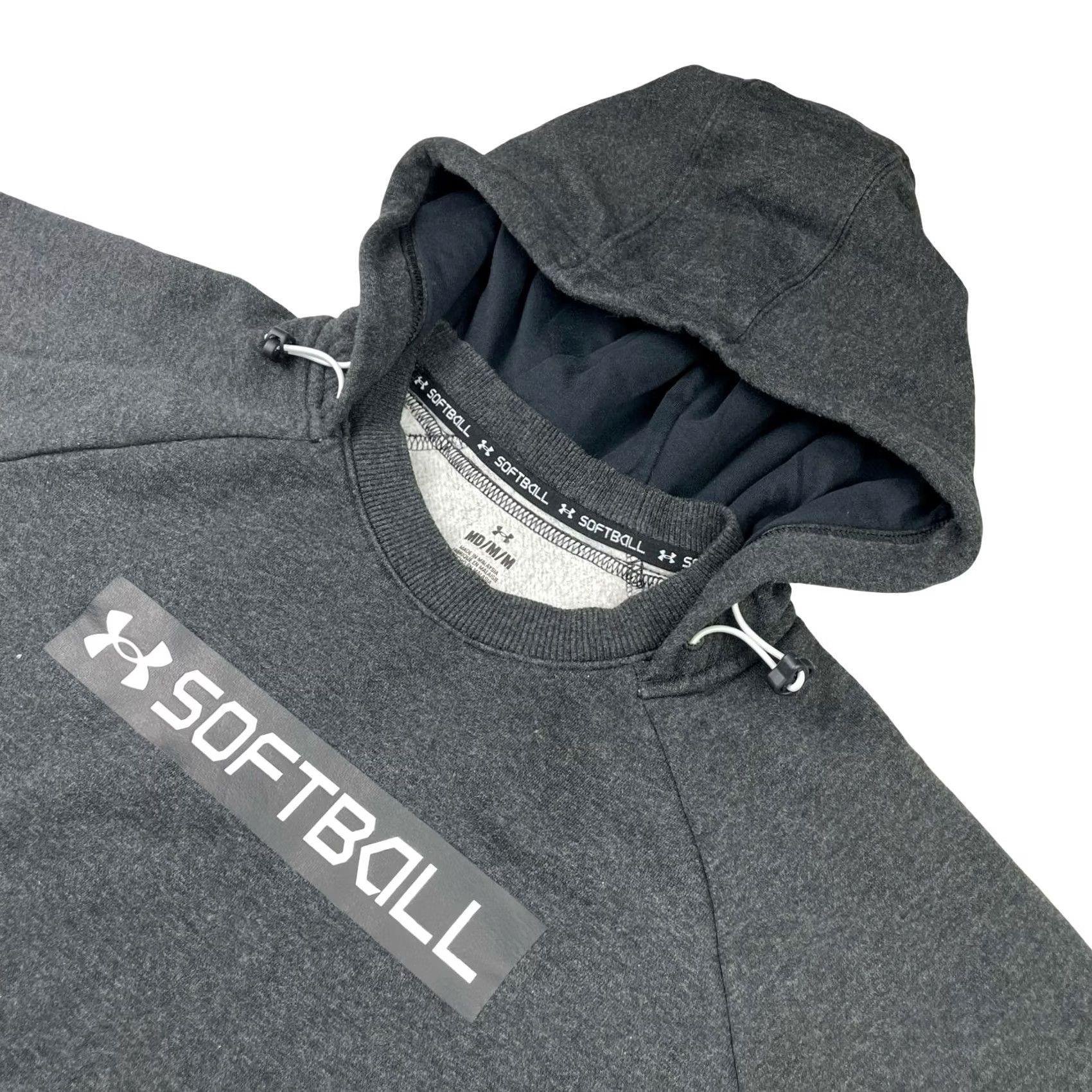 Under Armour Under Armour Men's Softball Pullover Hoodie Gray M Medium Gray Cotton, Polyester, Logo, Graphic Print, Hooded, Pullover, Regular Fit, Department Men Size US M / EU 48-50 / 2 - 2 Thumbnail