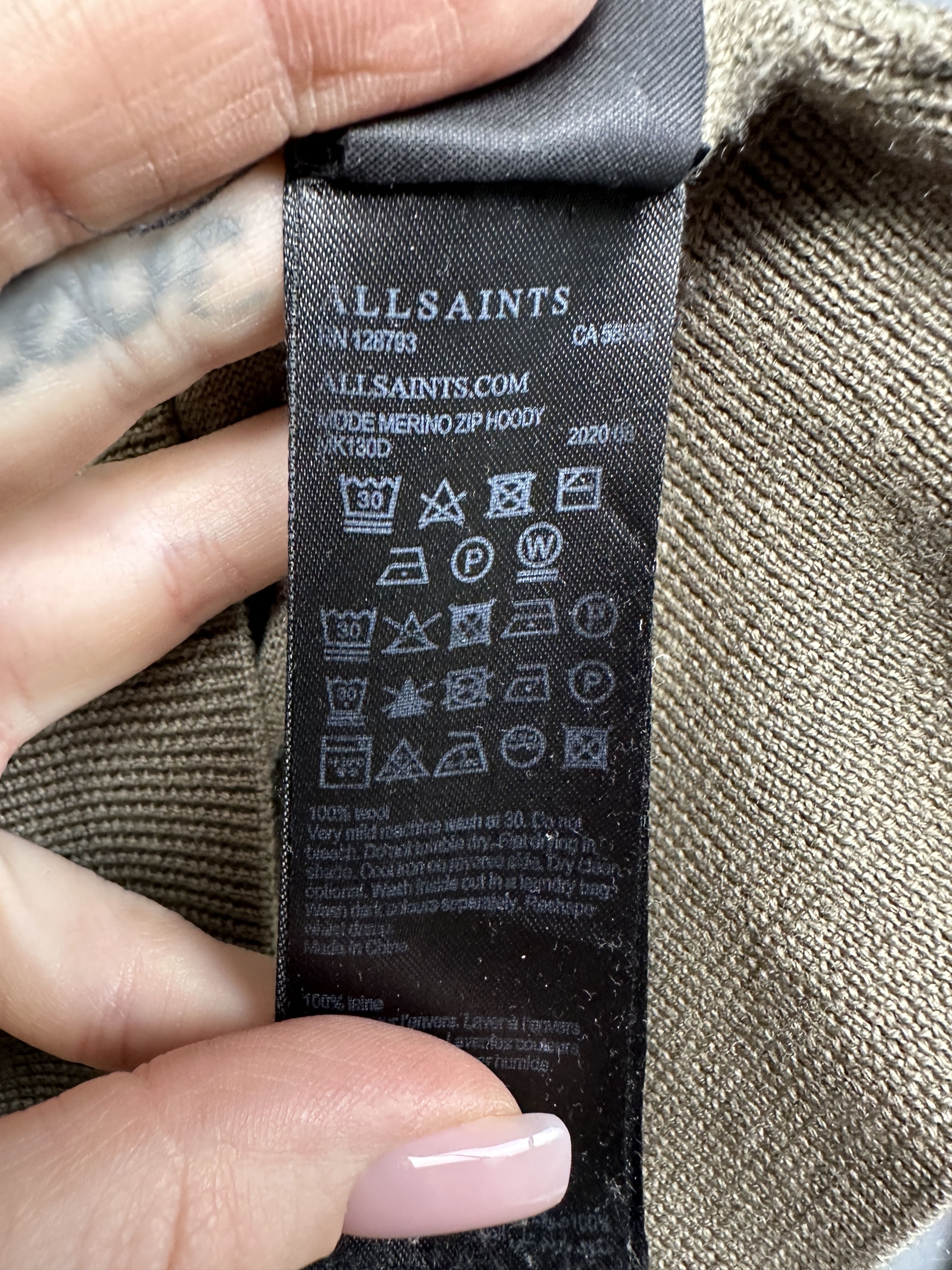 Allsaints Allsaints Mens Mode Merino Wool Knit Zip Hoodie Size US M / EU 48-50 / 2 - 5 Thumbnail