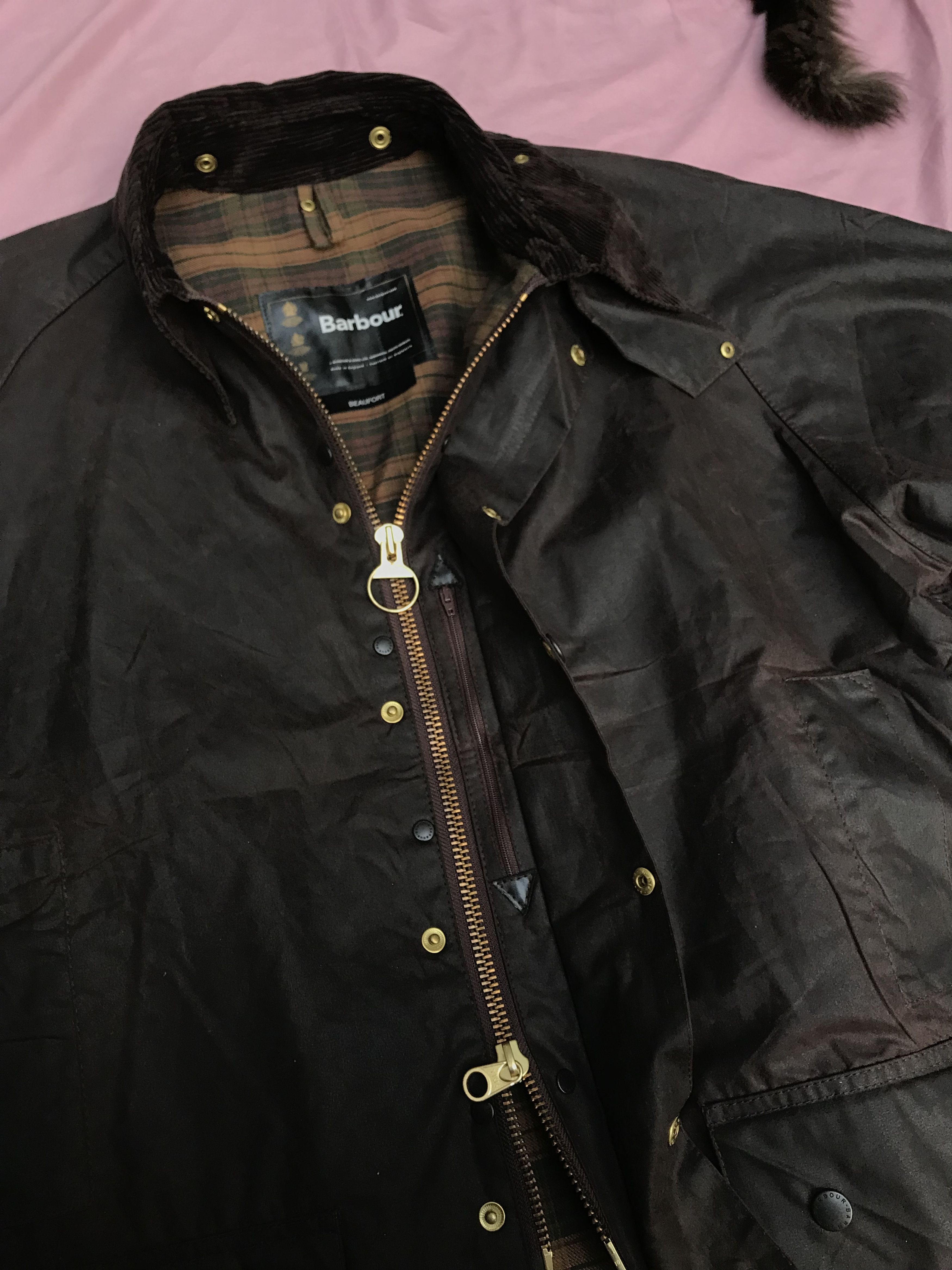 Barbour BARBOUR BEAUFORT WAXED JACKET, cotton still waxed Size US XL / EU 56 / 4 - 7 Thumbnail