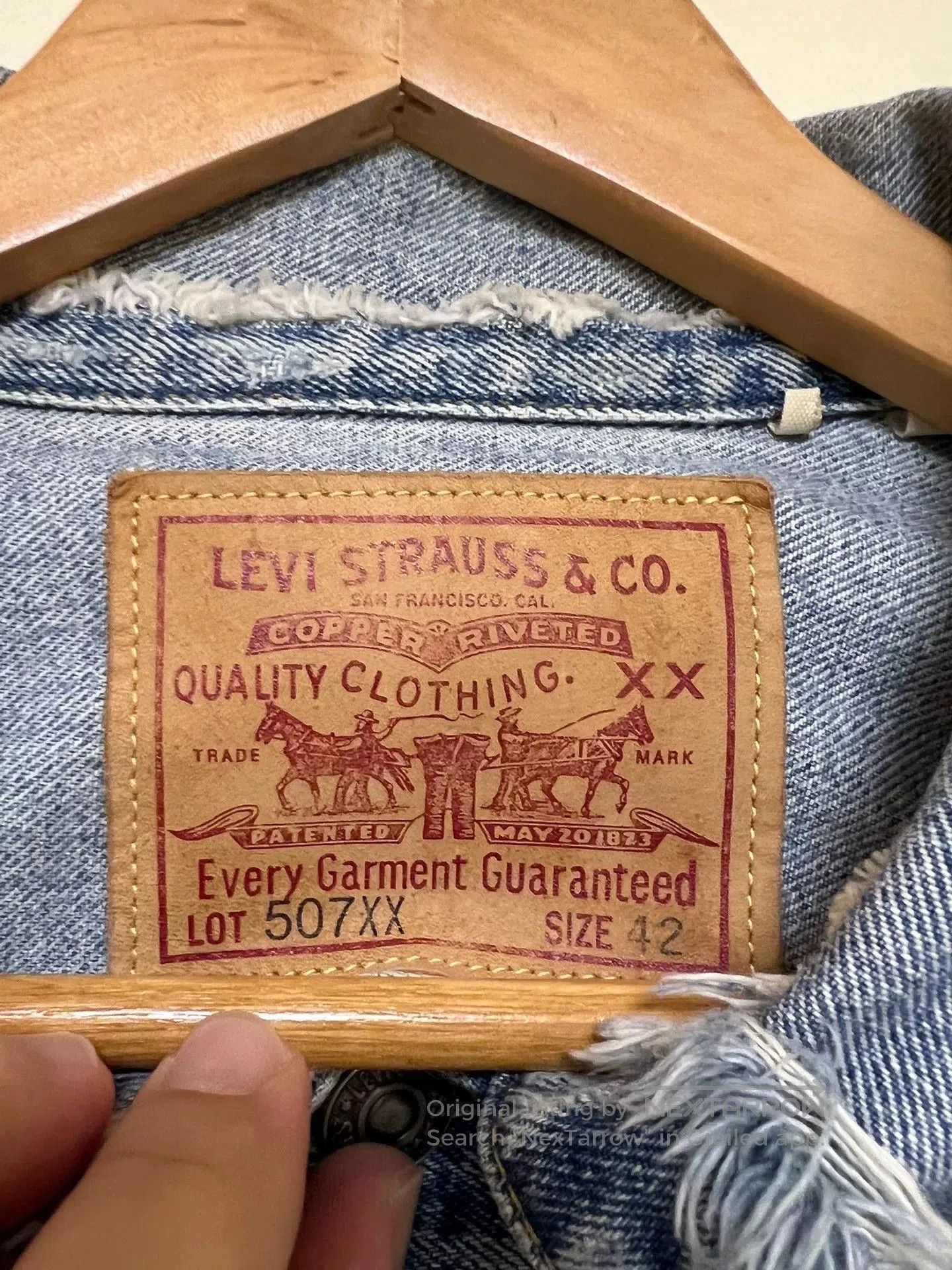 Levi's Vintage Clothing Levi's Vintage Denim Jacket 507XX. Size US XS / EU 42 / 0 - 3 Thumbnail