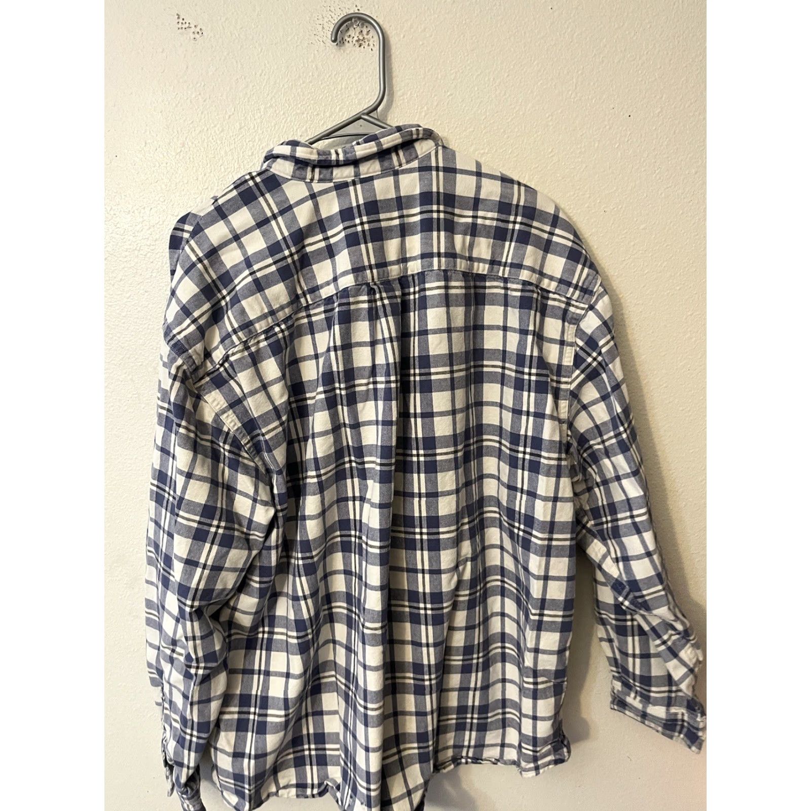 Eddie Bauer VINTAGE Eddie Bauer Flannel Shirt MENS XXL Blue Plaid Long Sleeve Button Down Size US XXL / EU 58 / 5 - 3 Thumbnail