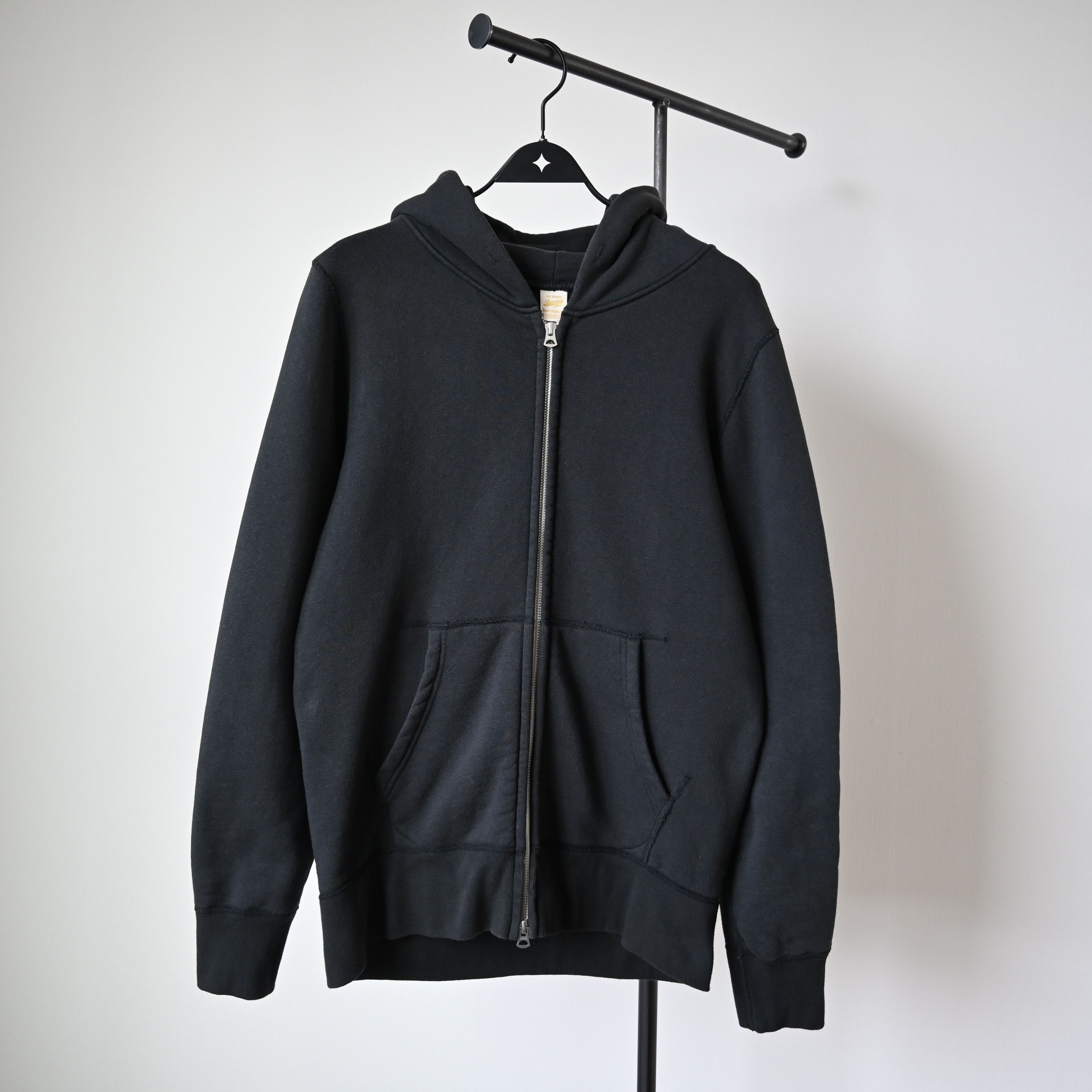 BARNS OUTFITTERS loopwheeled hoodie made in Japan