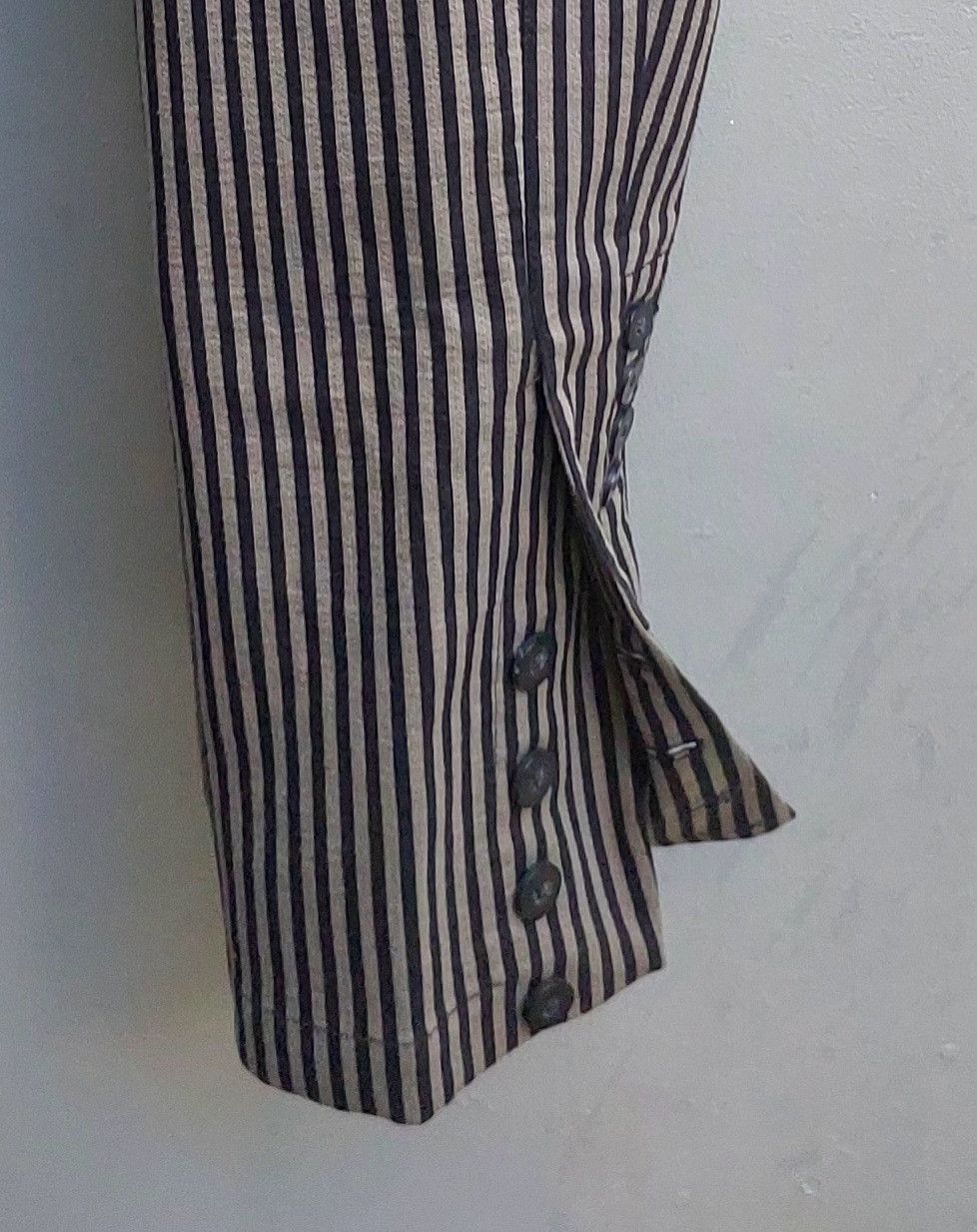 Ann Demeulemeester Ann Demeulemeester Striped Slim Pants with Buttoned Hem Size US 32 / EU 48 - 7 Thumbnail