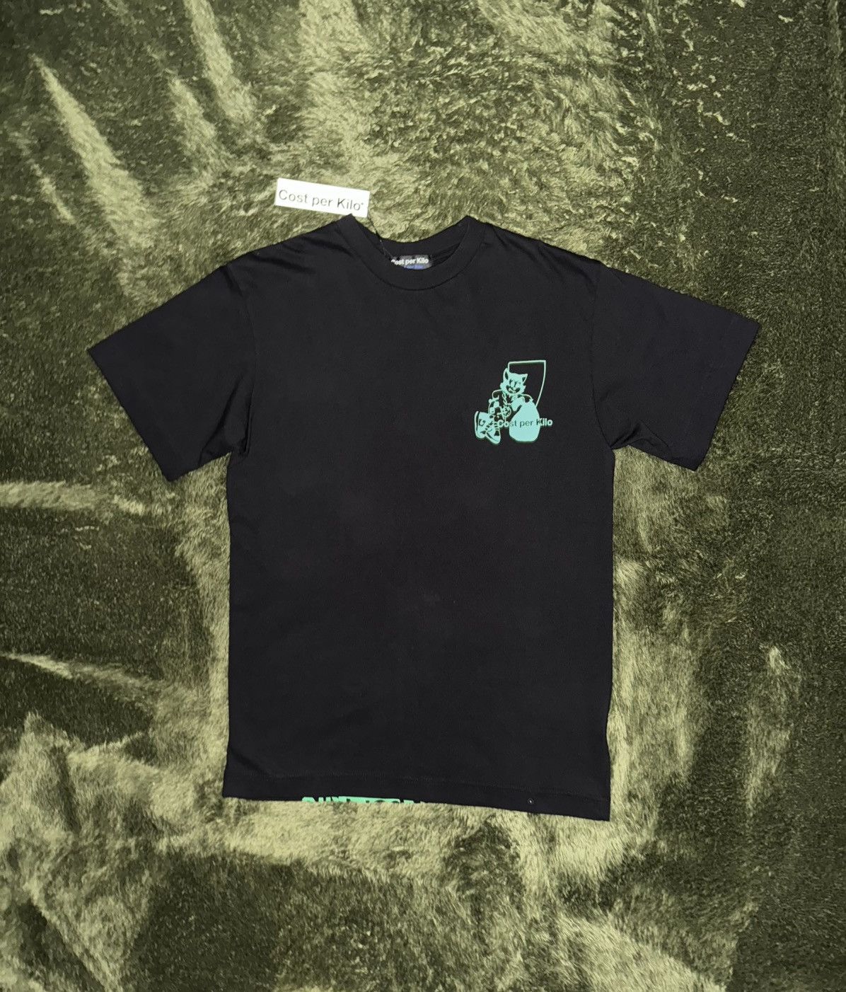 Japanese Brand [M] Cost per Kilo Parody Graphic Print T-Shirt – Black Size US M / EU 48-50 / 2 - 5 Thumbnail