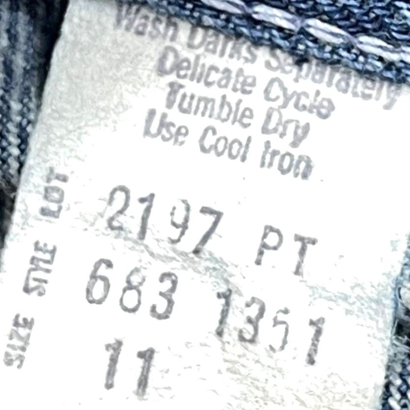 Vintage VINTAGE Roy Rodgers Jeans Junior 11 (28x34) Dark Blue High Waist Western Rodeo Women Jeans Size 32" / US 10 / IT 46 - 3 Thumbnail