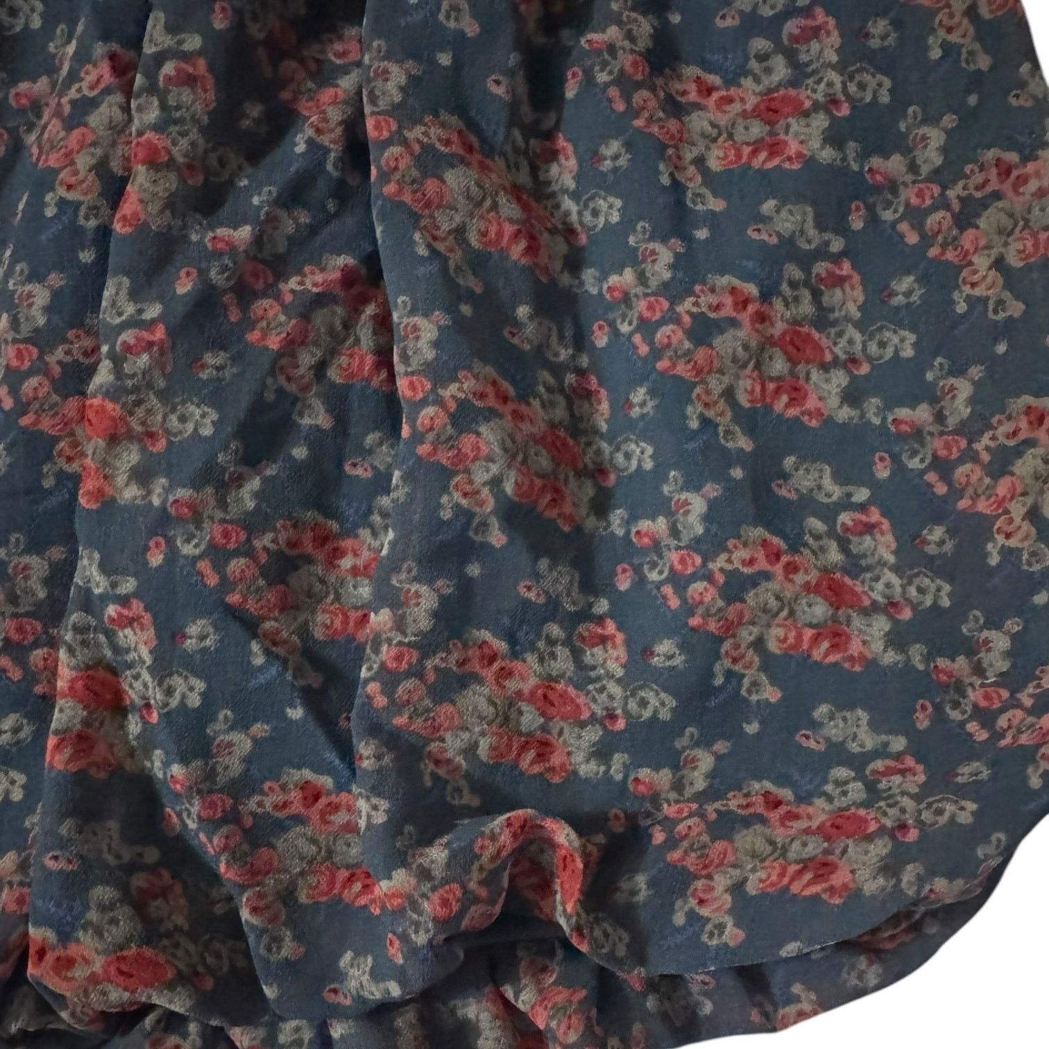 Forever 21 XXI Vintage Forever 21 Women’s Blue Red Floral Mini Skirt MD Size 28" / US 6 / IT 42 - 4 Thumbnail