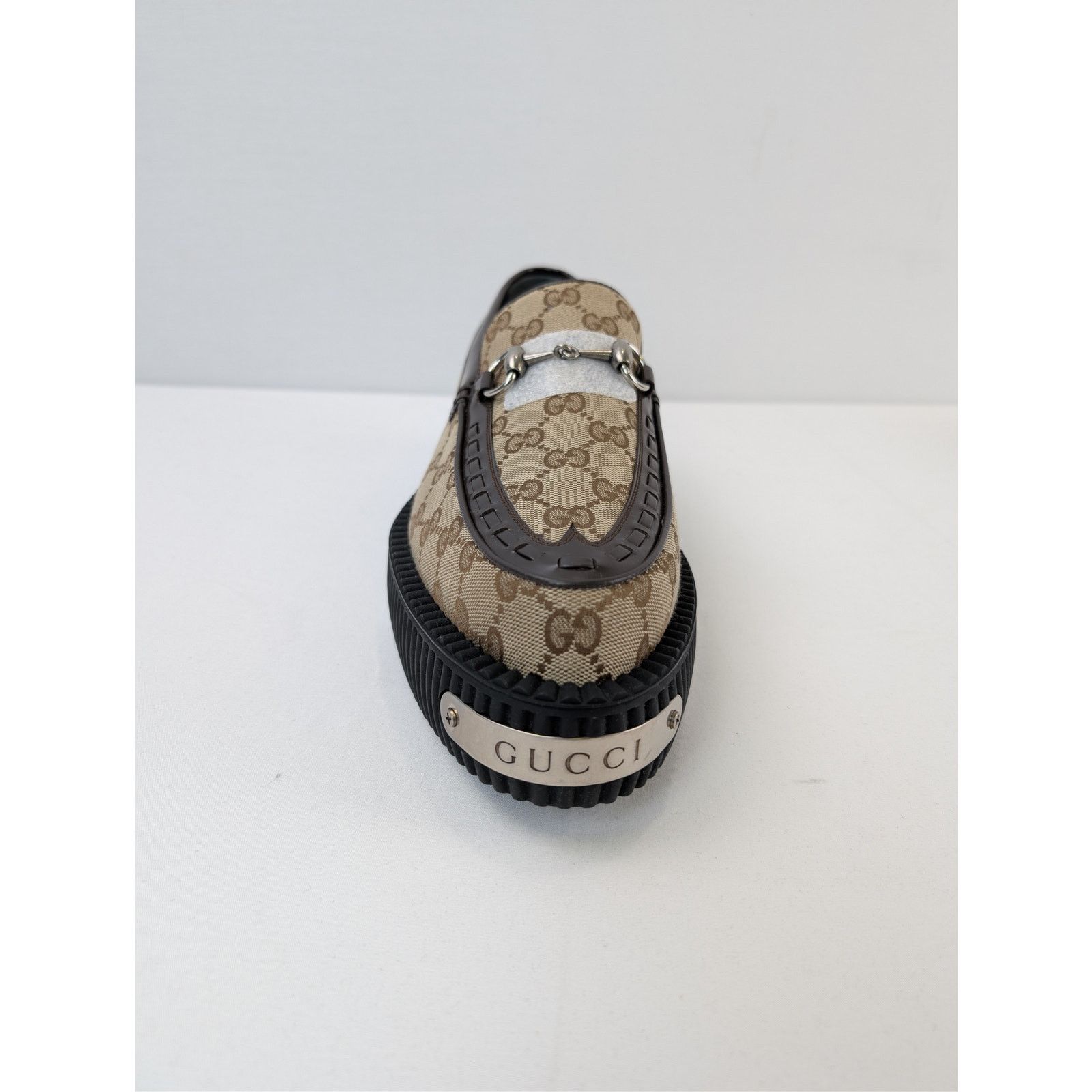 Gucci o1rshd1 GG canvas Moccasin Fabric Creeper Loafers Boots Size US 11 / EU 44 - 11 Thumbnail