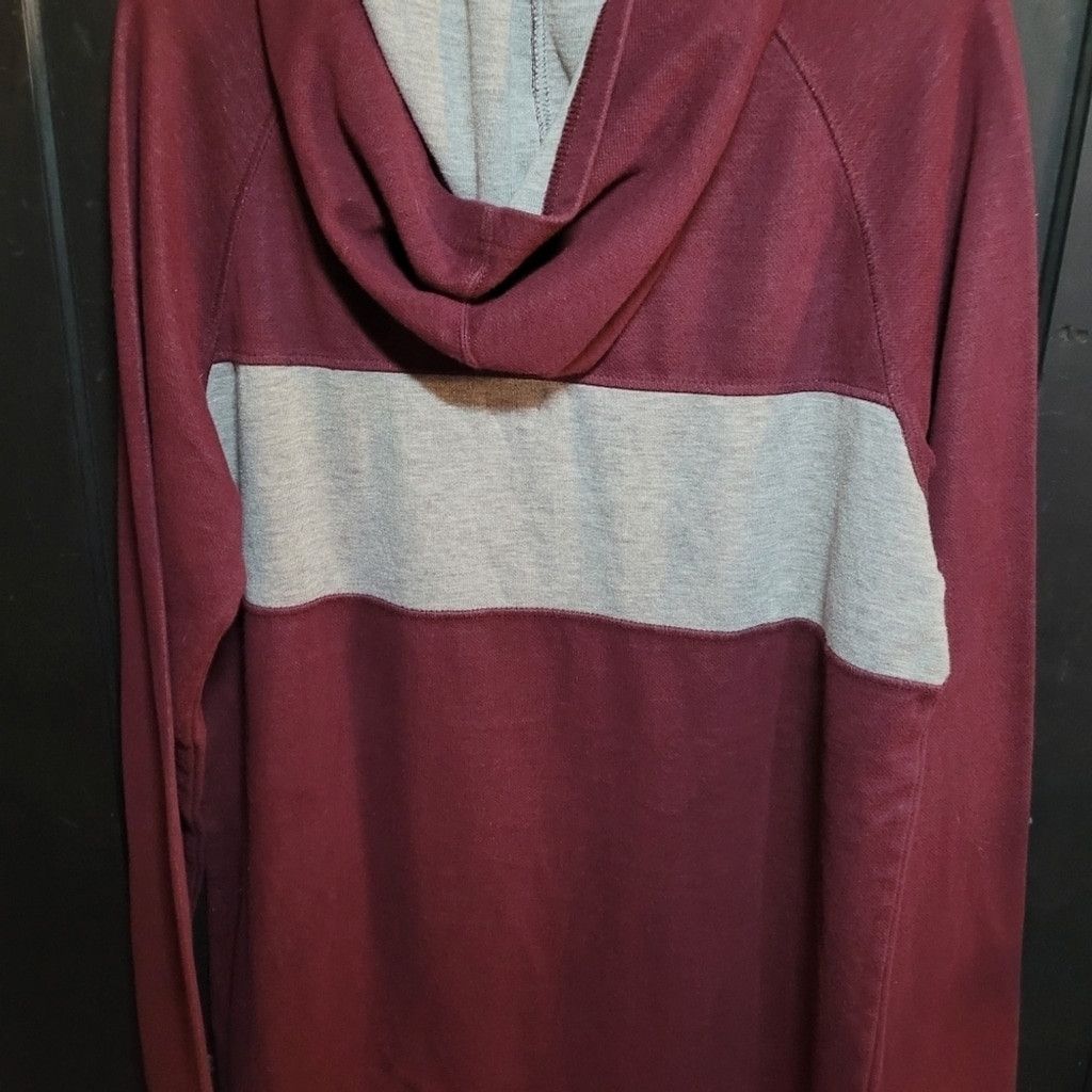 Vans Vans, hoodie, maroon with gray stripe, NWOT, Size Large Size US L / EU 52-54 / 3 - 8 Thumbnail