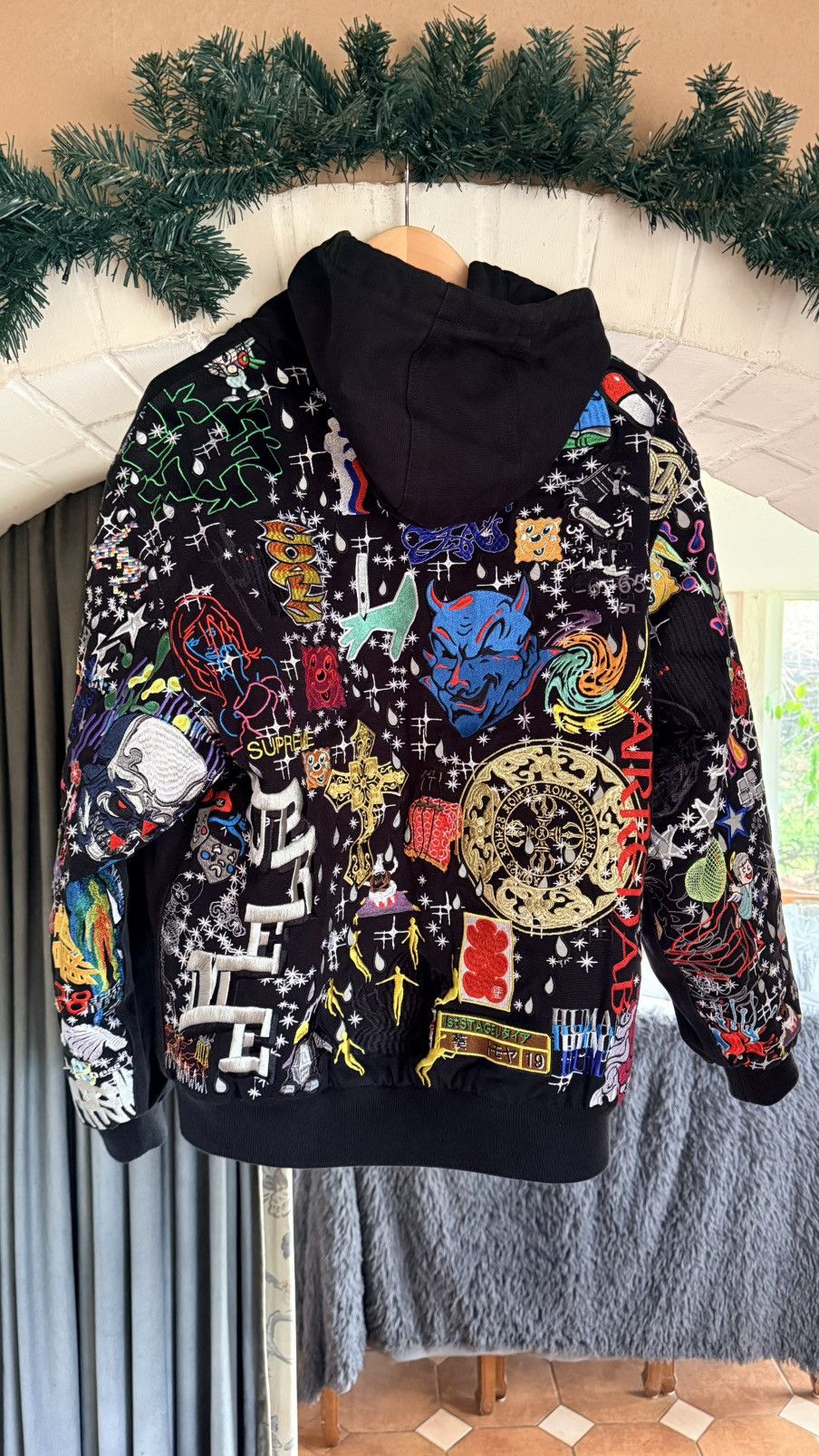 Supreme Supreme AOI Embroidered Hooded Work Jacket SS25 Size US L / EU 52-54 / 3 - 1 Thumbnail