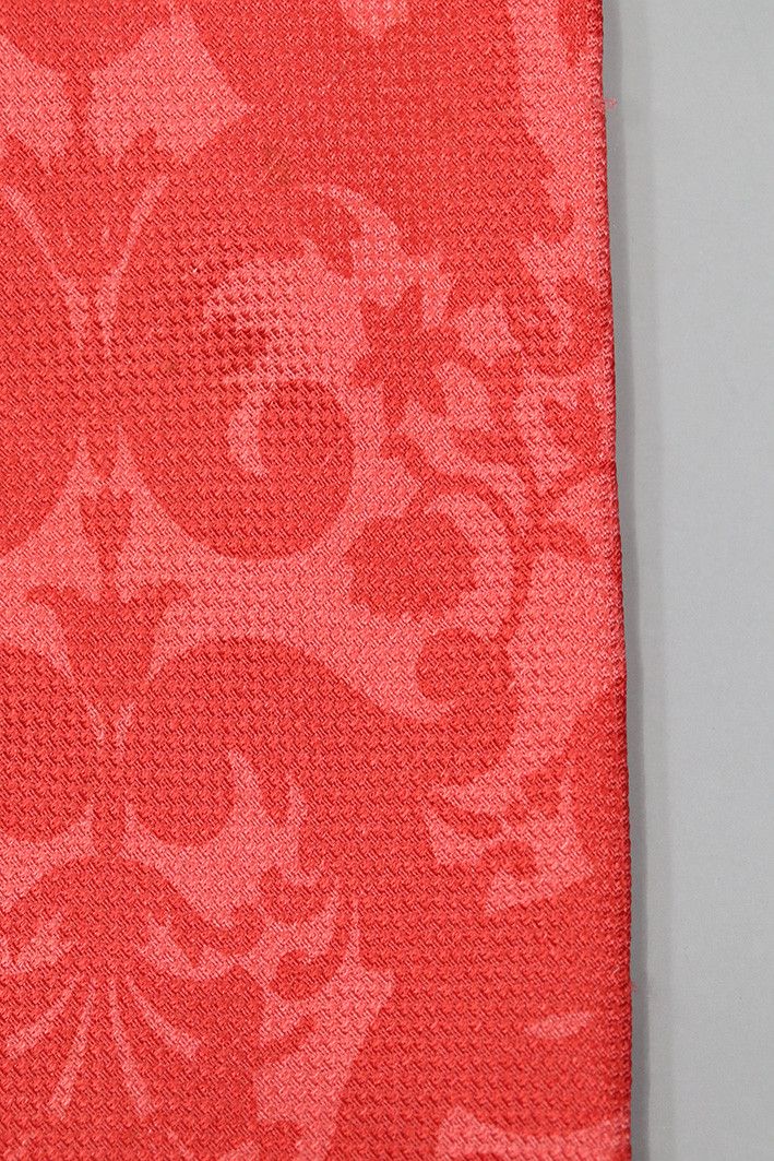Versace × Vintage Versace Red Baroque Silk Tie with Medusa Emblem Size ONE SIZE - 7 Thumbnail