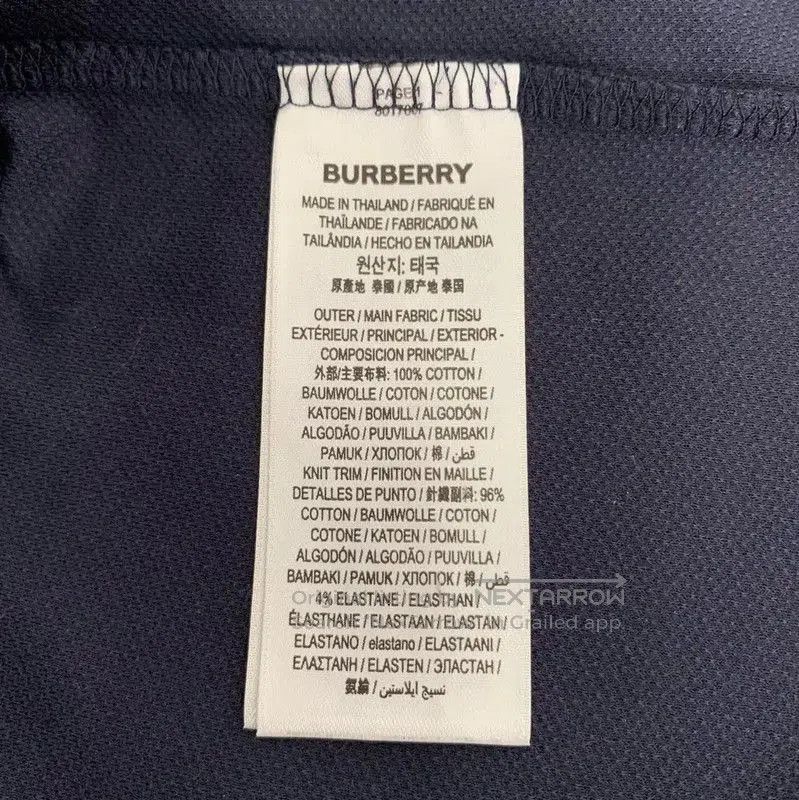 Burberry Burberry Classic Navy Cotton Men's Polo Shirt. Size US XL / EU 56 / 4 - 6 Thumbnail