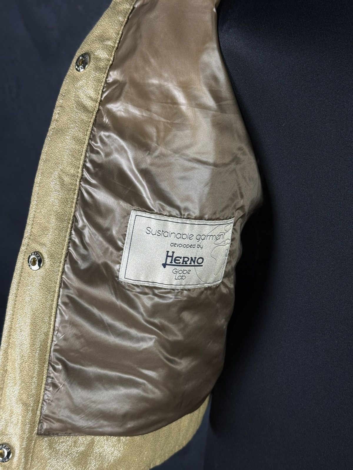Herno HERNO Lurex Quilted Down Jacket Size L / US 10 / IT 46 - 11 Thumbnail