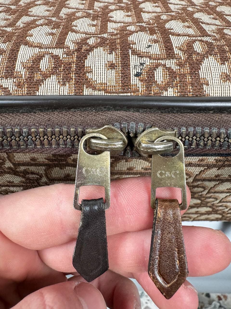 Dior × Vintage Dior Monogram Cloth Luggage Bag Size ONE SIZE - 14 Thumbnail