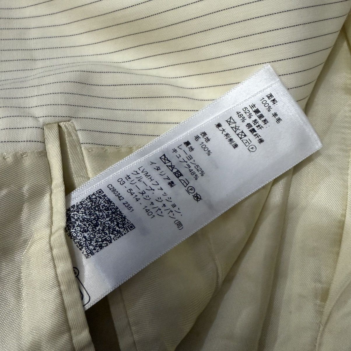 Celine × Hedi Slimane SS20 Celine by Hedi Slimane Pinstripe Double breasted blazer Size 38R - 9 Thumbnail
