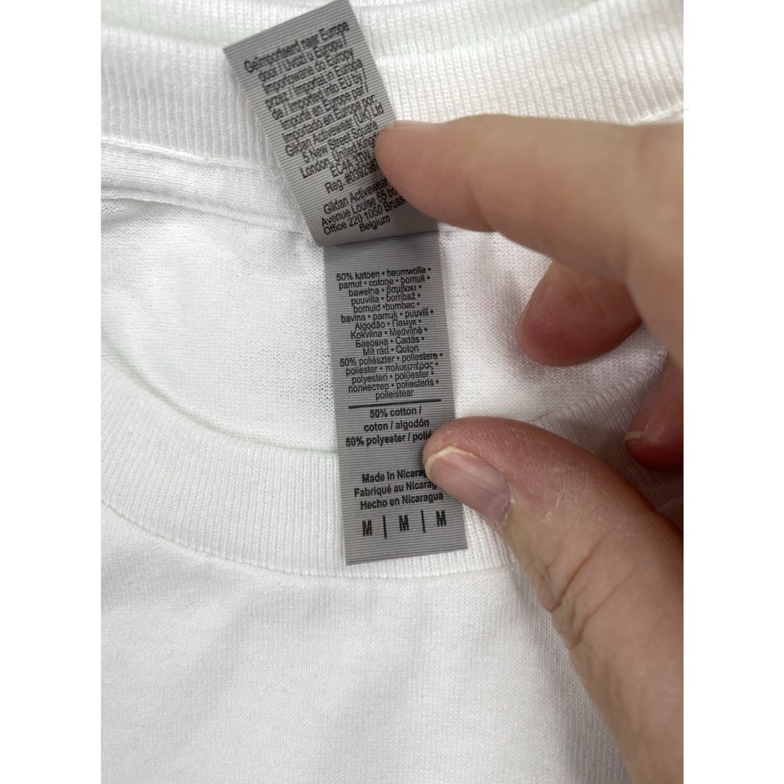 Gildan Gildan DryBlend T-Shirts M 12-Pack Gray White New 50/50 Cotton Polyester Crew Neck Short Sleeve Sports Breathable Vintage No Size US M / EU 48-50 / 2 - 3 Thumbnail