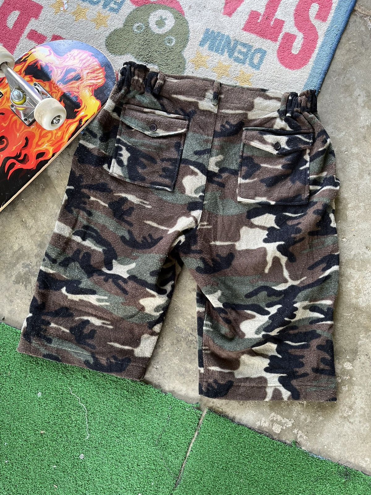 Japanese Brand 🔥CAMOUFLAGE🔥 Shorts Pants Size US 34 / EU 50 - 5 Thumbnail