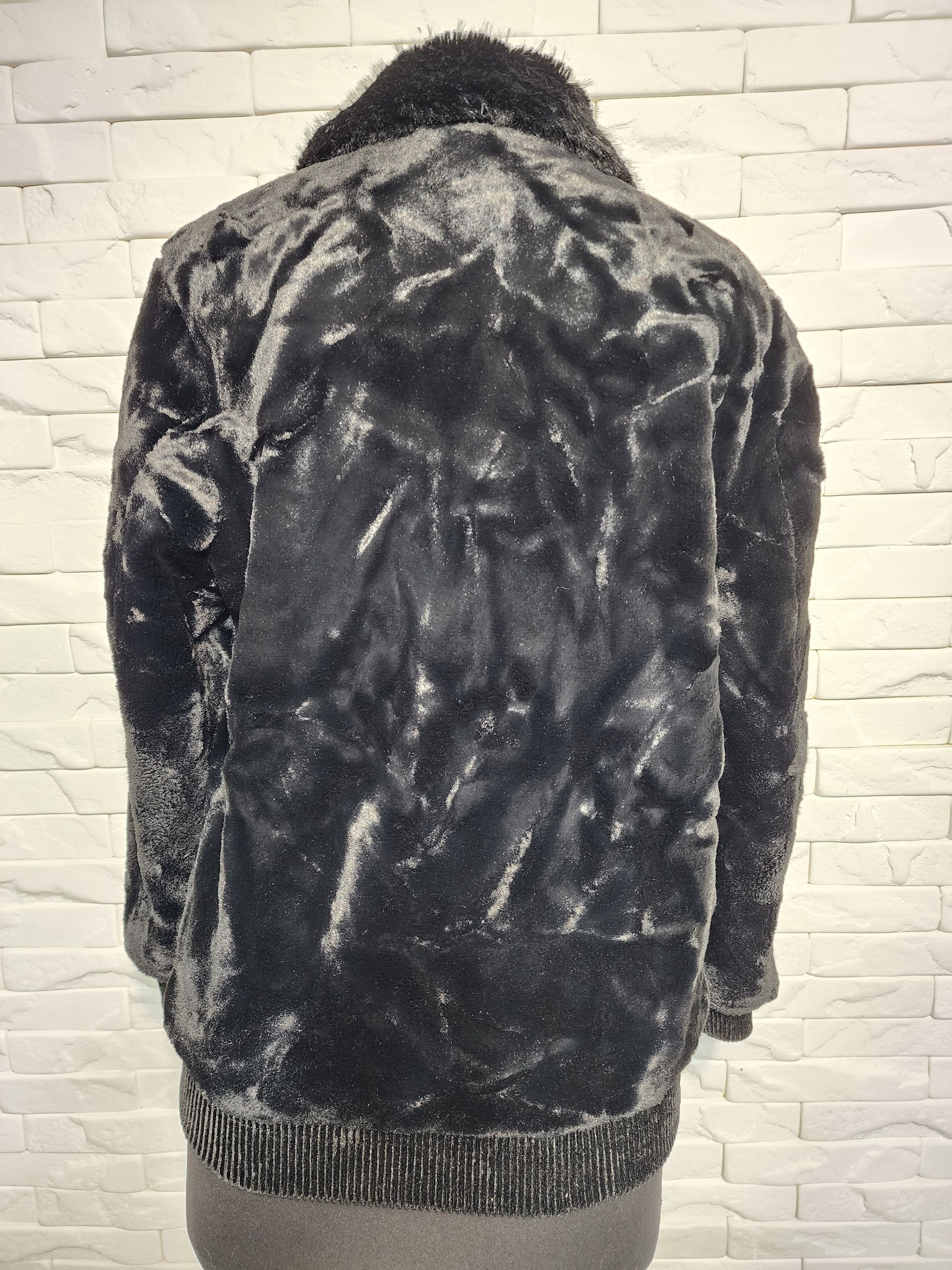 Furla Black Faux Fur Coat: Women's Warm Winter Outerwear Size XL / US 12-14 / IT 48-50 - 4 Thumbnail