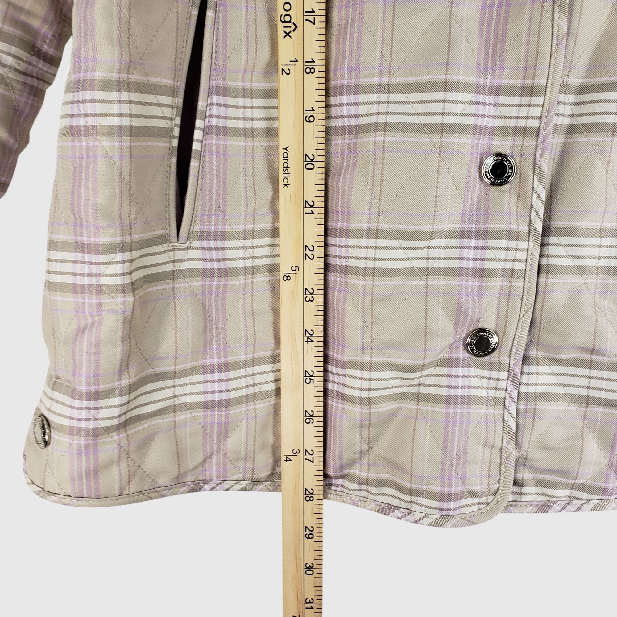 Coach Coach Est. 1941 Purple Quilted Snap-Front Jacket With Collar Size M / US 6-8 / IT 42-44 - 5 Thumbnail