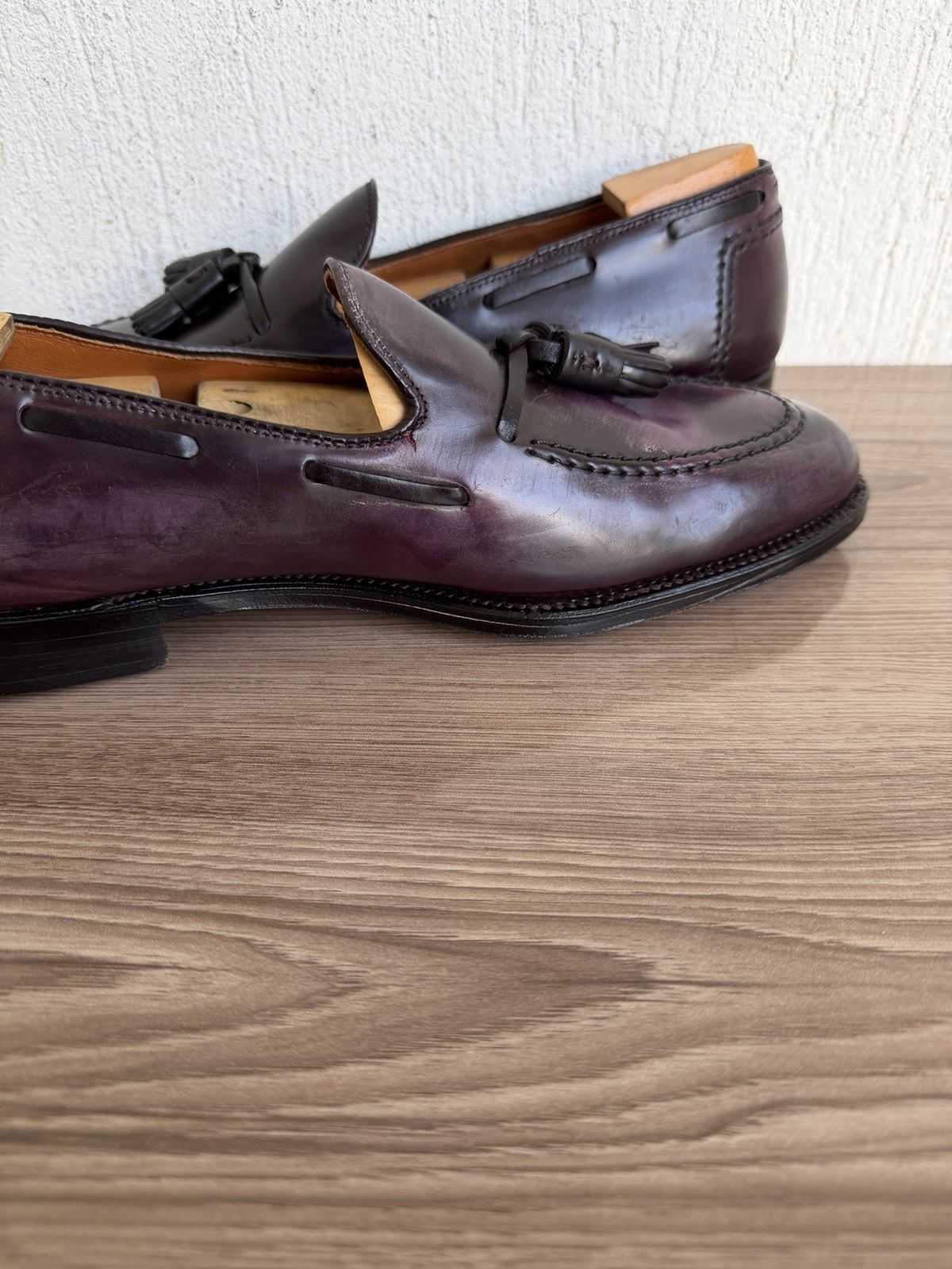 Alden Burgundy shell cordovan tassel loafers by brook brothers Size US 10.5 / EU 43-44 - 11 Thumbnail