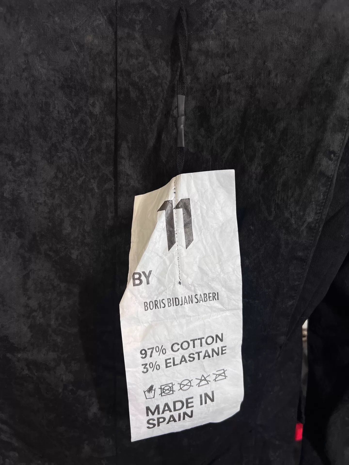 Boris Bidjan Saberi BBS 11by bbs B1 waxed suit jacket S Size US S / EU 44-46 / 1 - 7 Thumbnail