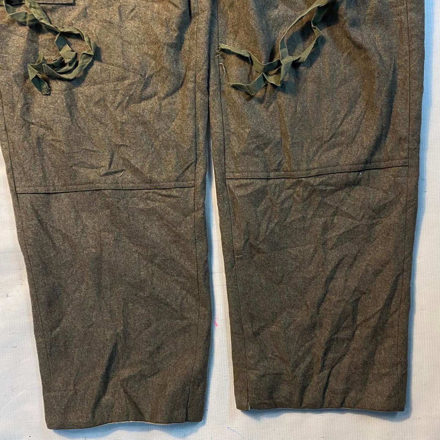 Vintage 50s Military Trousers Wools Clever & MEIER OG Army ww2 Size US 34 / EU 50 - 6 Thumbnail