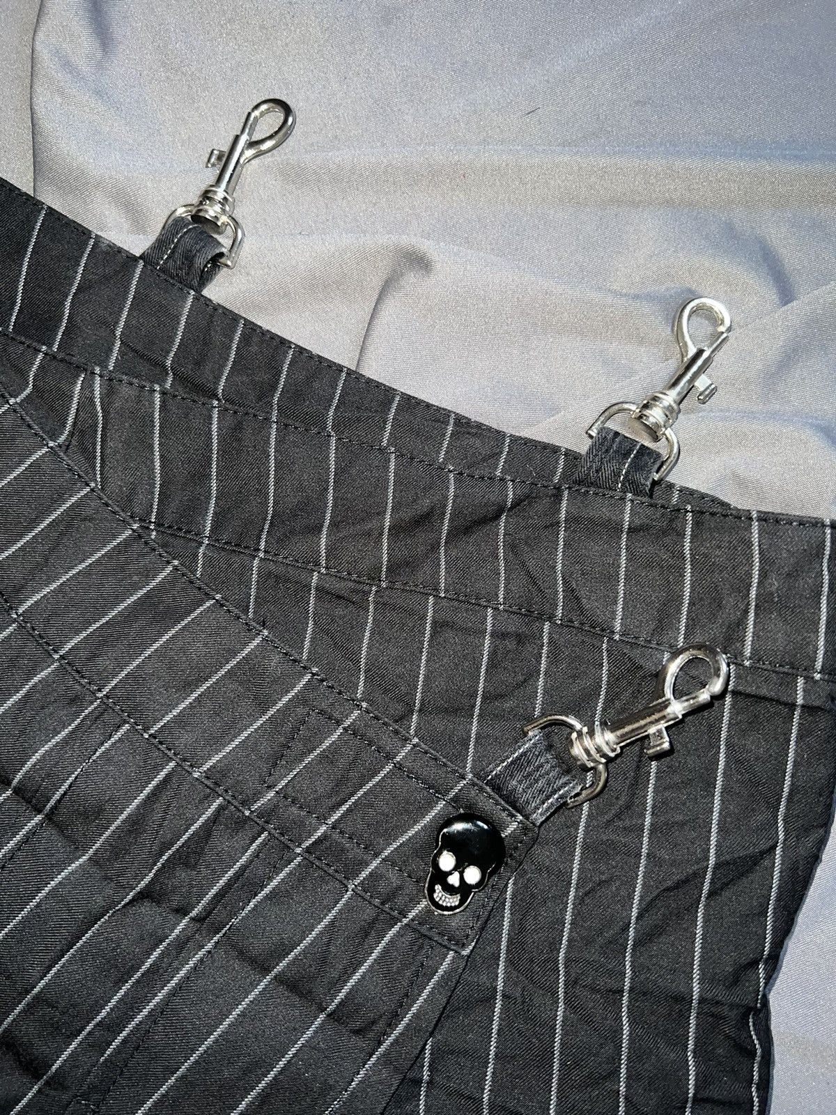 Seditionaries Skull stripped wrap skirt with hook 🪝 ☠️ Size 27" / US 4 / IT 40 - 10 Thumbnail