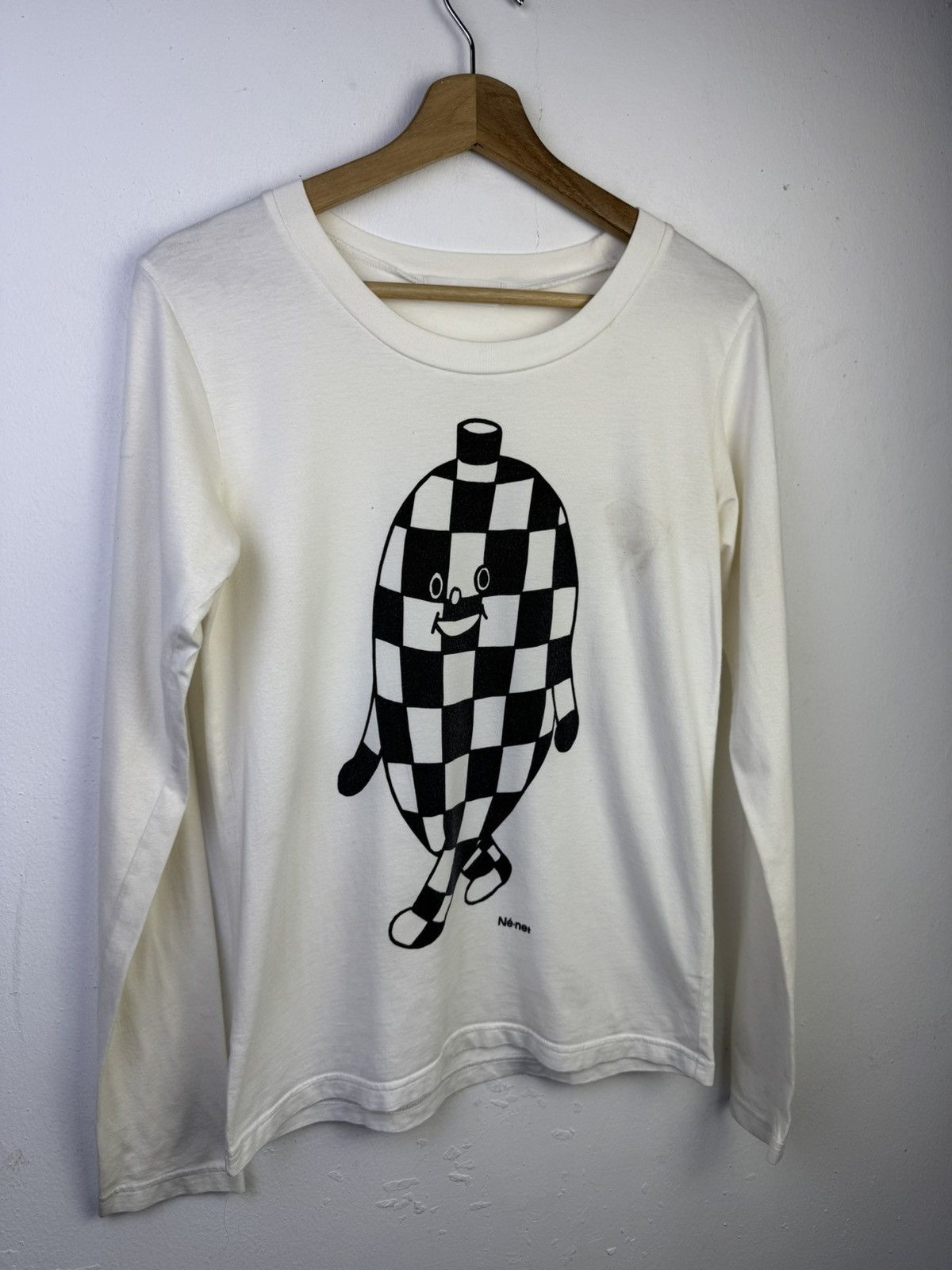 Ne-Net Ne-net long-sleeve t-shirt with checkered character graphic Size S / US 4 / IT 40 - 2 Thumbnail
