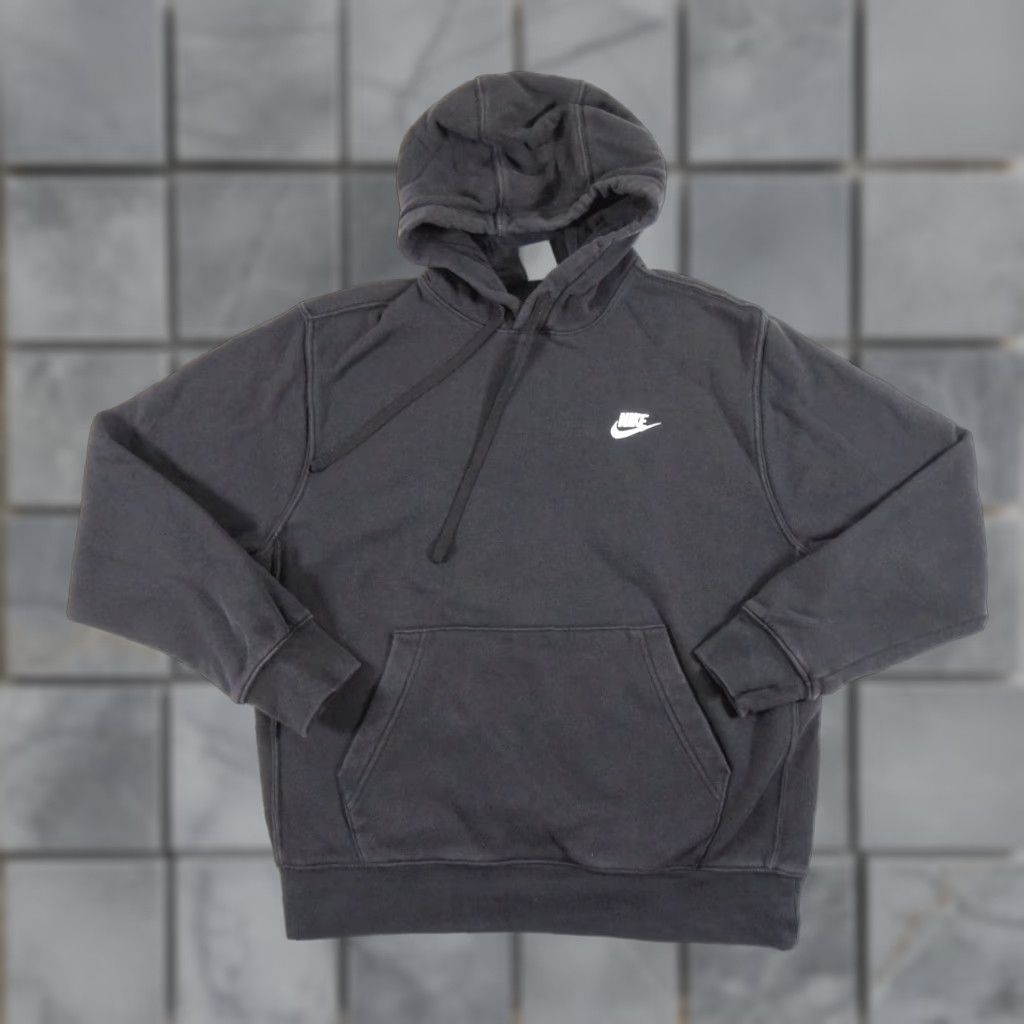 Nike VINTAGE Nike Hooded Sweatshirt Mens Medium Black Pullover Swoosh Outdoor All Seasons Mens Size US M / EU 48-50 / 2 - 1 Thumbnail