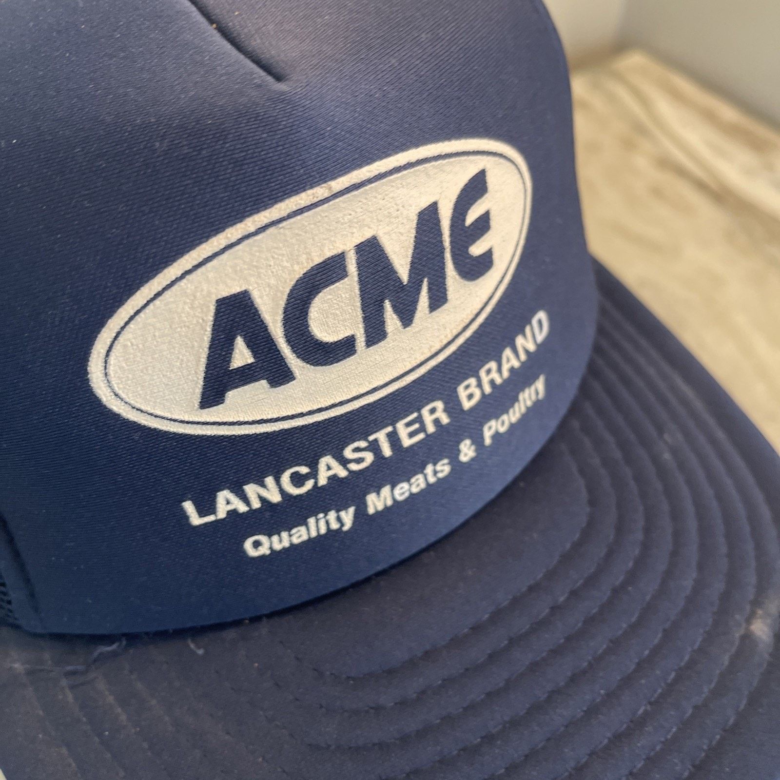Vintage Vtg 1980’s Trucker Hat Snapback Cap ACME Lancaster Brand 10 Size ONE SIZE - 4 Thumbnail