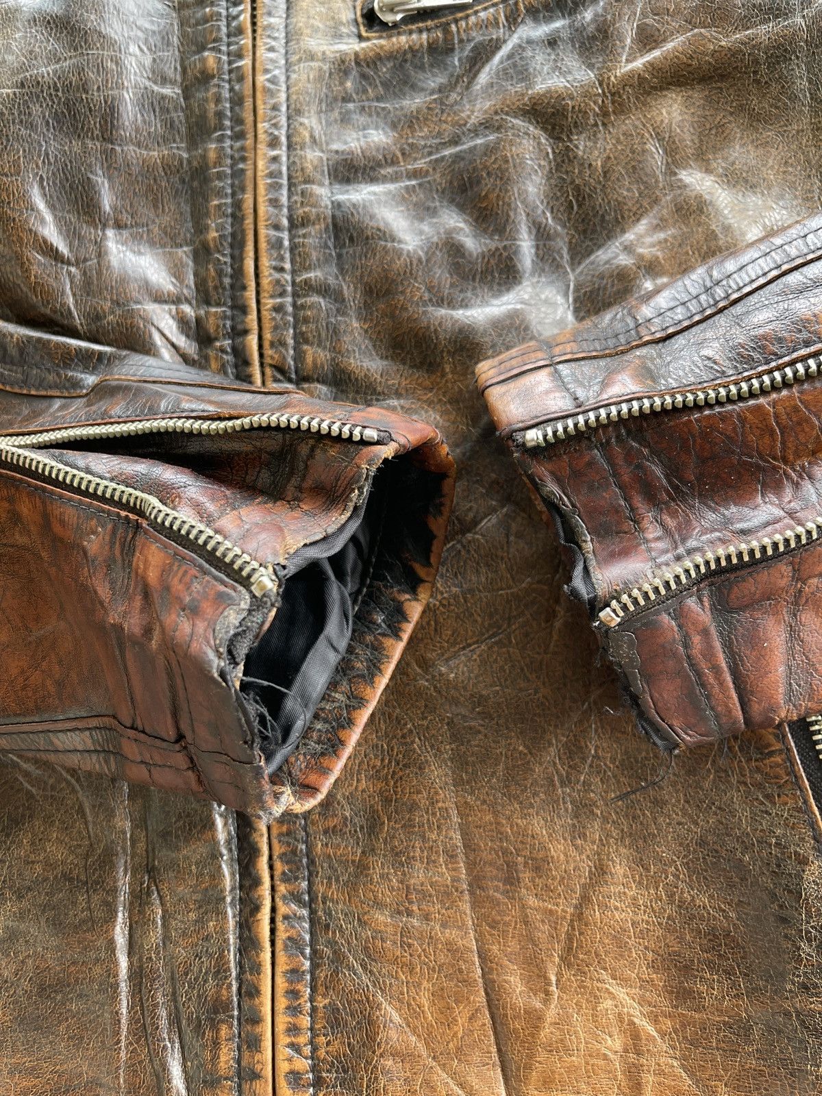 Japanese Brand Cafe Racer Biker Buffalo Leather Jacket Size US M / EU 48-50 / 2 - 23 Thumbnail