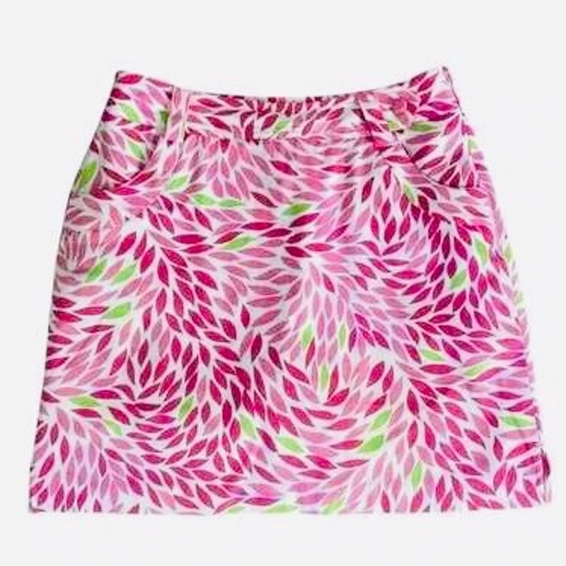 Nike EP PRO Pink White Floral Abstract Pattern Print Mini Skirt Size 27" / US 4 / IT 40 - 9 Thumbnail