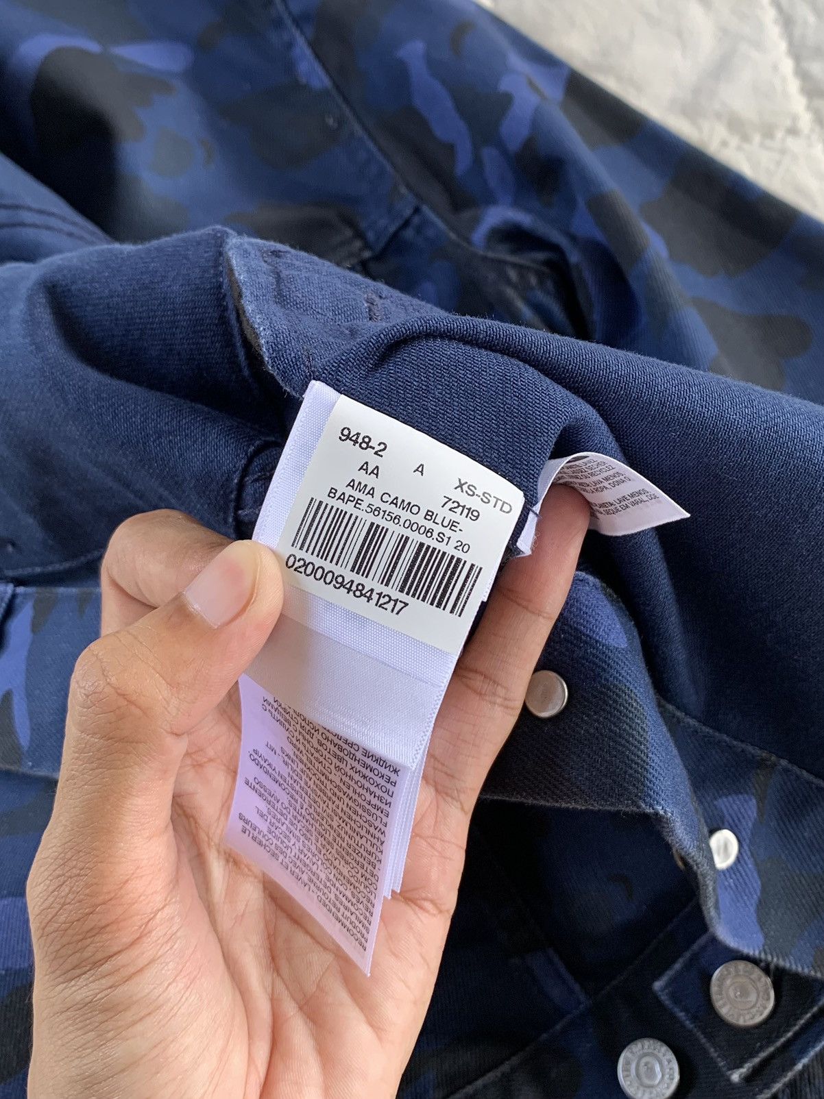 Bape Levis x Bape Blue Camo Trucker Jacket Size US XS / EU 42 / 0 - 25 Thumbnail