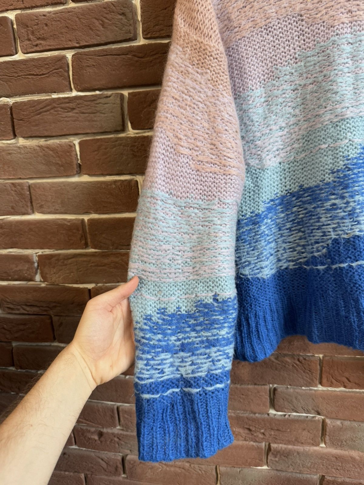 Acne Studios Acne Studios Designer Mohair Knit Sweater Blue Pink Grail Size US M / EU 48-50 / 2 - 9 Thumbnail