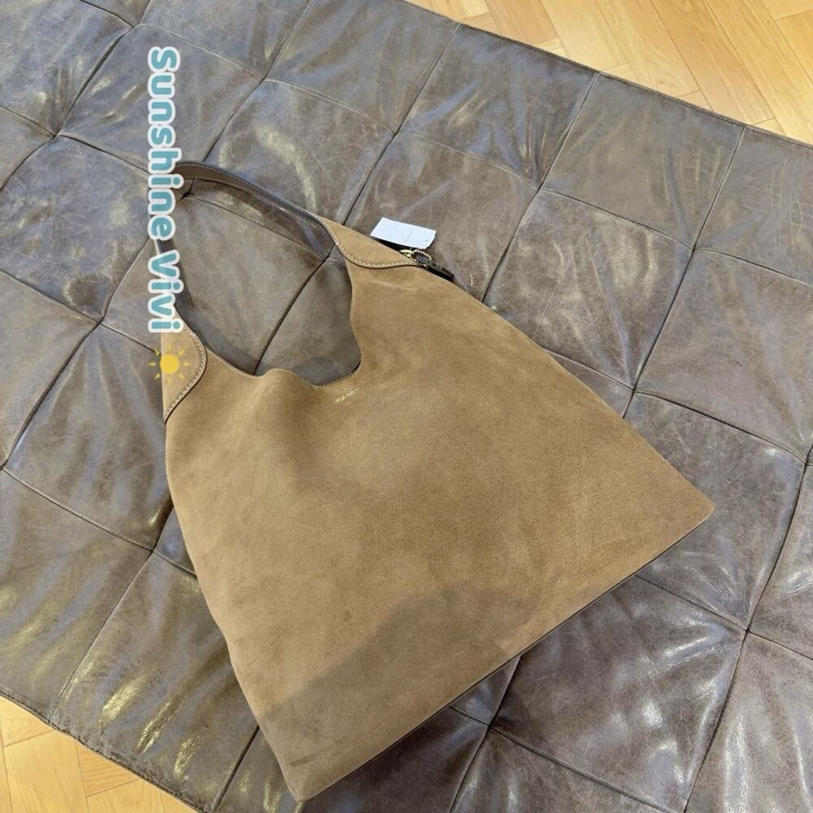 Coach NWT Coach Brooklyn Hobo Shoulder Bag 39 Suede Leather CW636 Size ONE SIZE - 1 Thumbnail