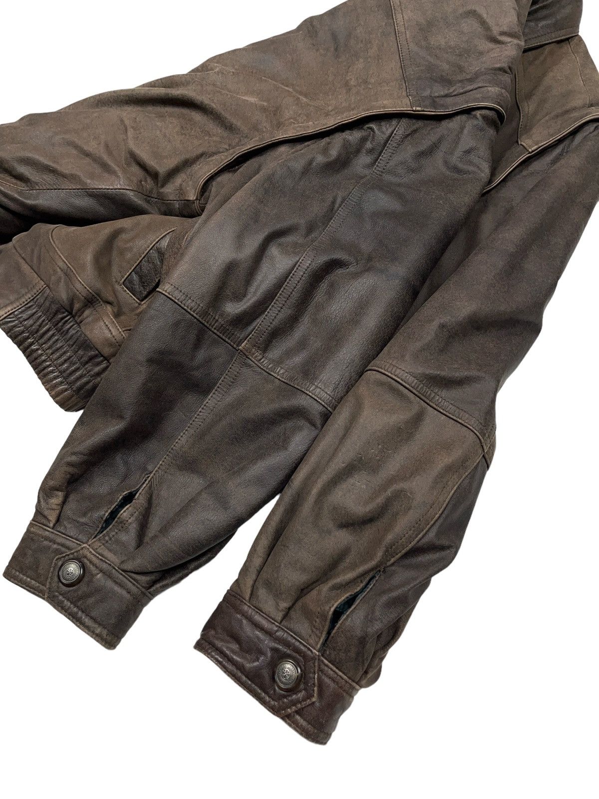 Other Archival Brown Leather Jacket Transformer Avant Garde Size US XL / EU 56 / 4 - 8 Thumbnail