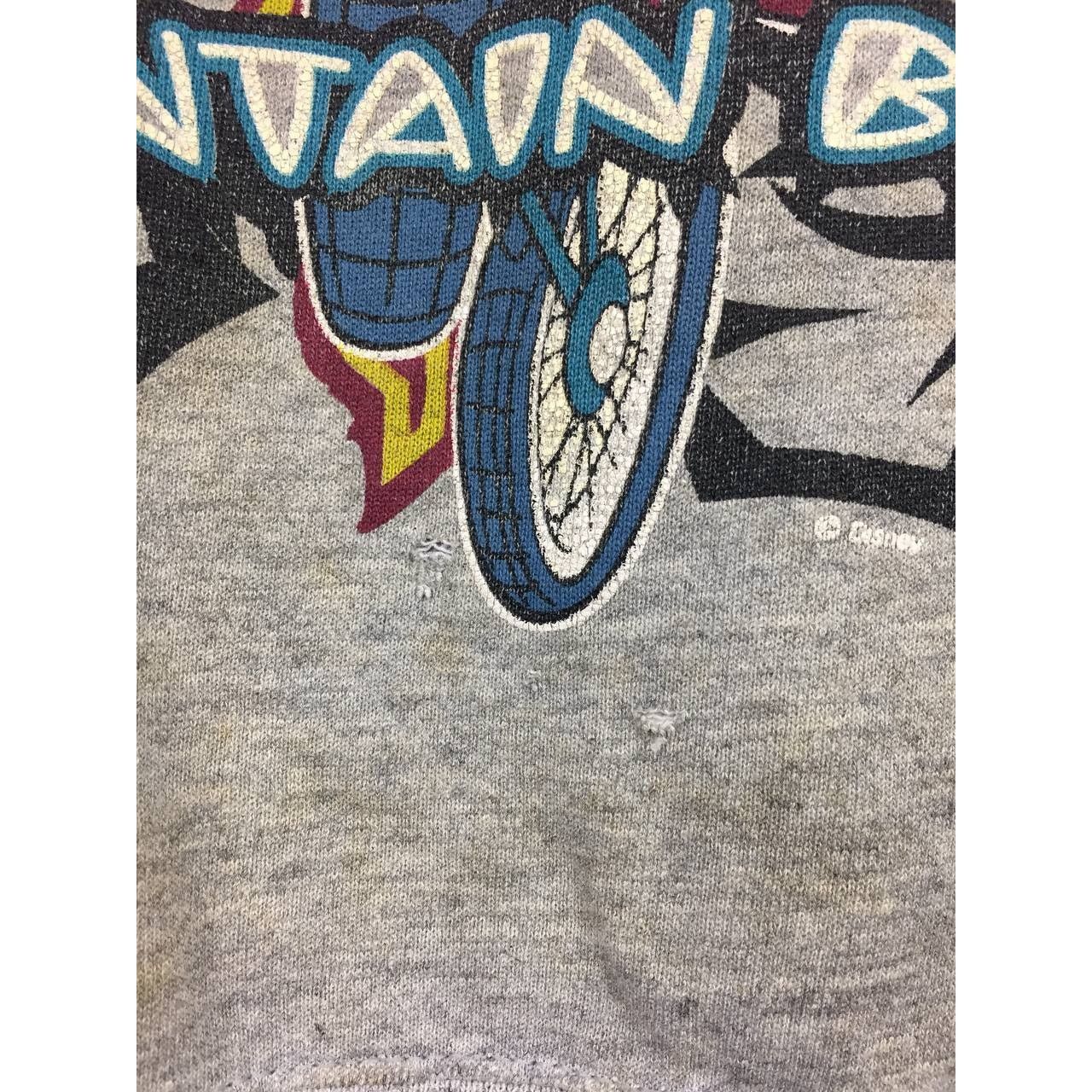 Cartoon Network × Mickey Mouse × Vintage Vtg 90s Distressed Mickey Mouse Mountain Bike Sweatshirt Size US L / EU 52-54 / 3 - 9 Thumbnail