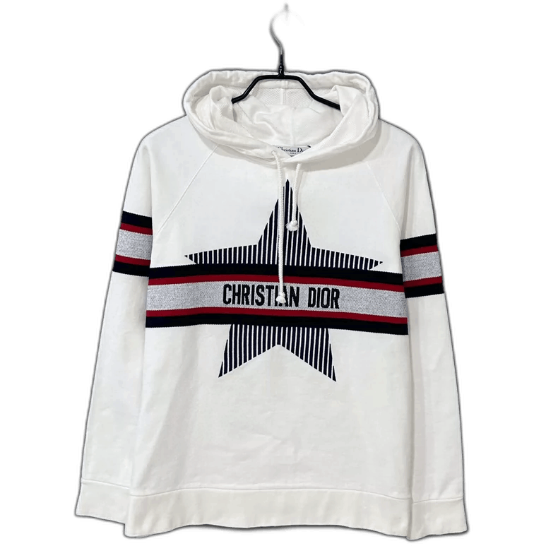 Dior Dior Embroidered Star Logo Hoodie Size US L / EU 52-54 / 3 - 1 Thumbnail