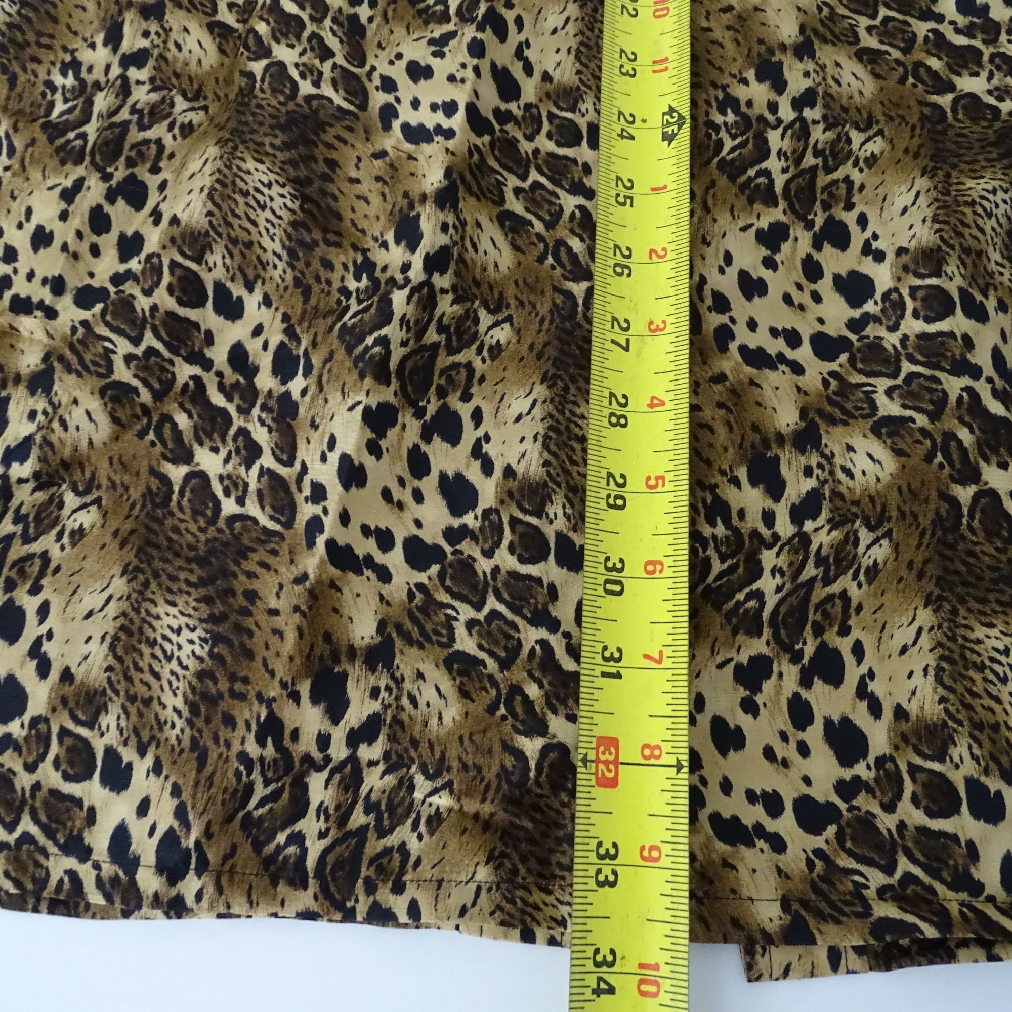 Vintage Allison Taylor Leopard An Print Silk Shirt Dress Size M Size M / US 6-8 / IT 42-44 - 10 Thumbnail