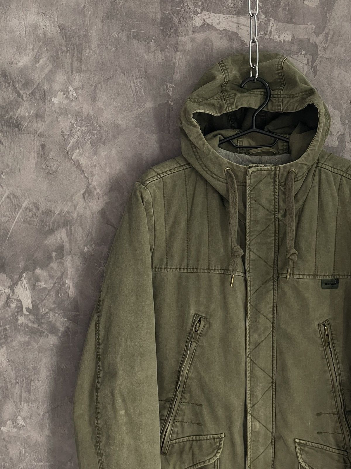 20471120 × Diesel × Japanese Brand Diesel Japanese Brand Distressed Y2K Long Heavy Jacket Size US L / EU 52-54 / 3 - 3 Thumbnail