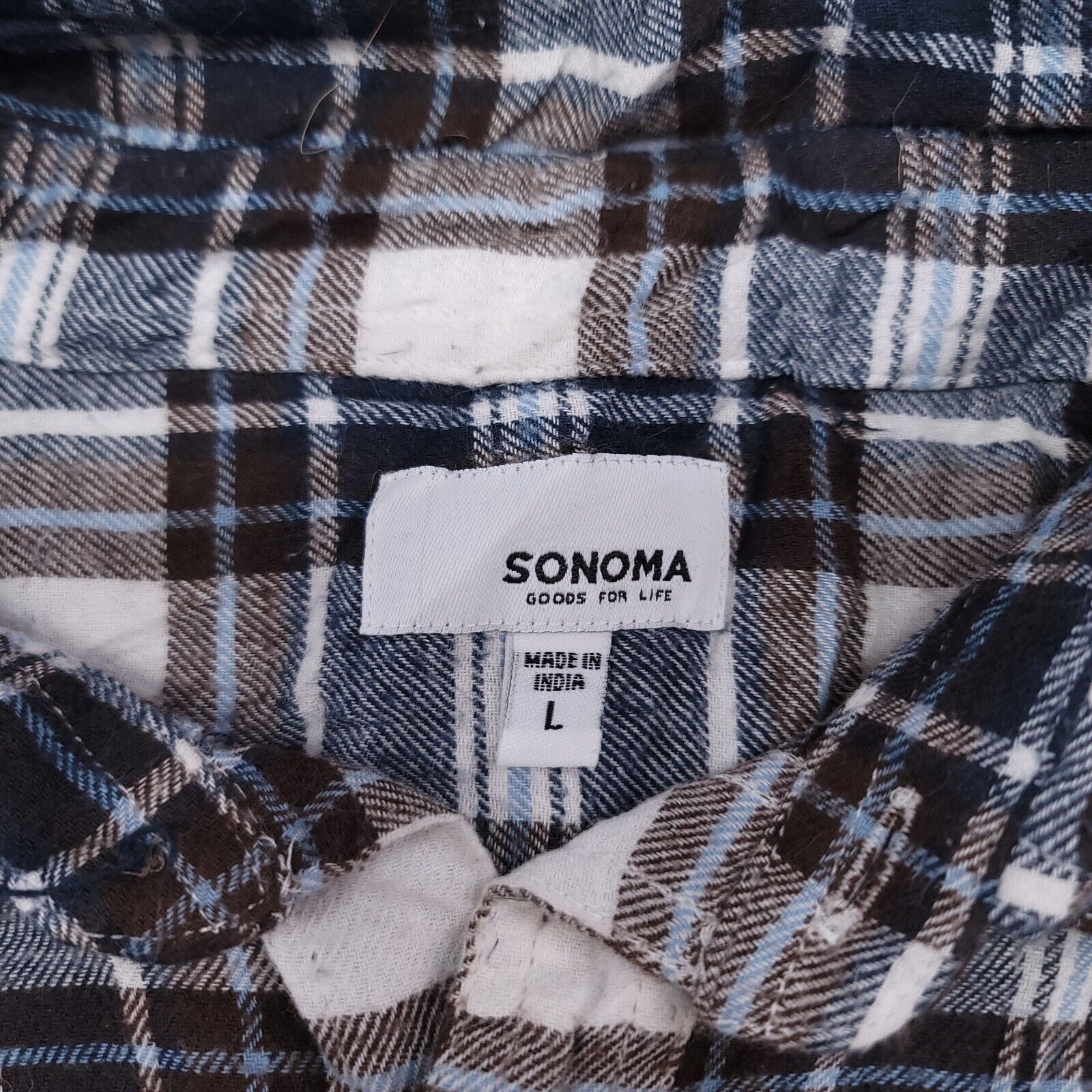 Croft & Barrow Croft & Barrow Tartan Flannel Casual Shirt Mens Size L Blue Size US L / EU 52-54 / 3 - 3 Thumbnail