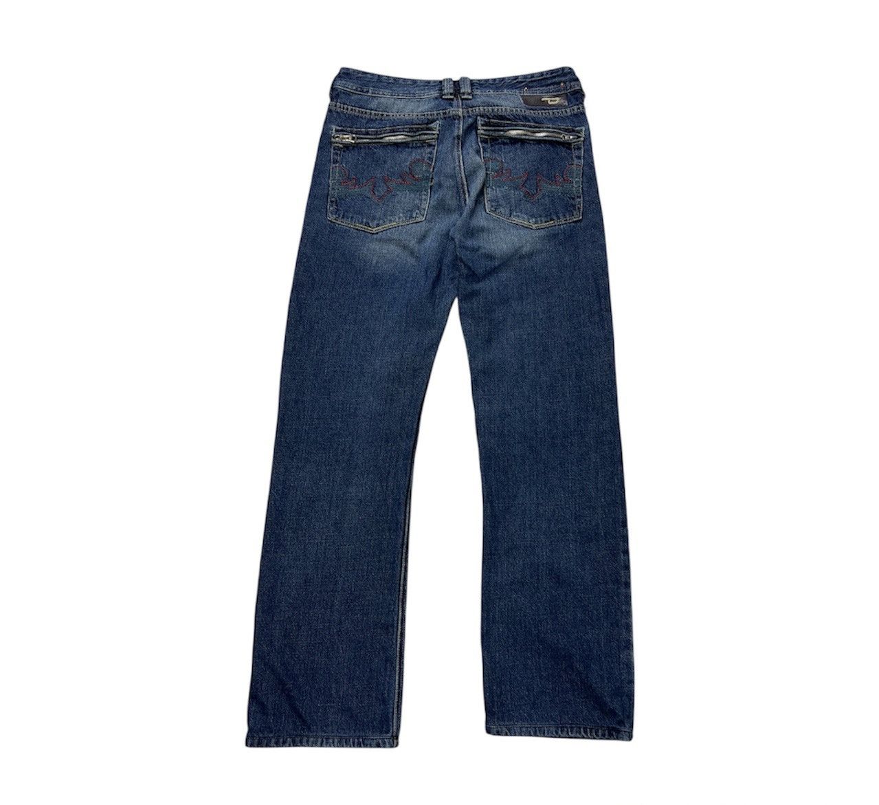 Diesel Vintage Diesel Fetzip y2k distressed denim zip jeans tribal Size US 30 / EU 46 - 2 Thumbnail