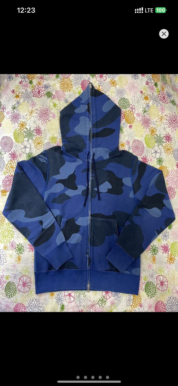 Bape Bape OG Giant Blue Camo Full Zip Hoodie Size US S / EU 44-46 / 1 - 1 Thumbnail