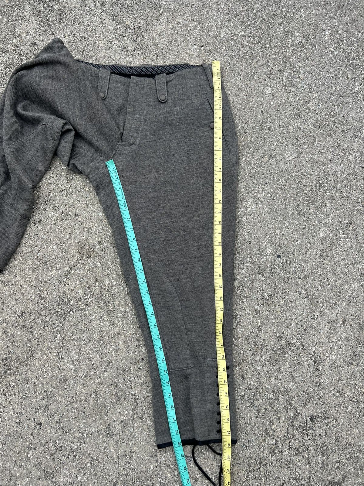 Japanese Brand SAMPLE Kiminori Morishita Cropped Wool Jodhpur Trouser Pant Size US 31 - 5 Thumbnail